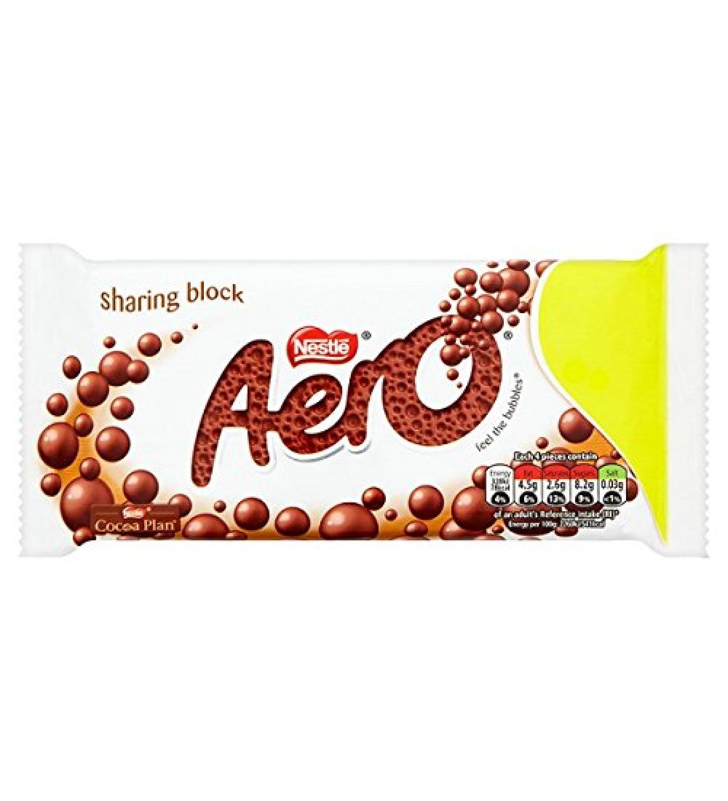 Aero AERO Milk Chocolate Bar 100g Pack of 15