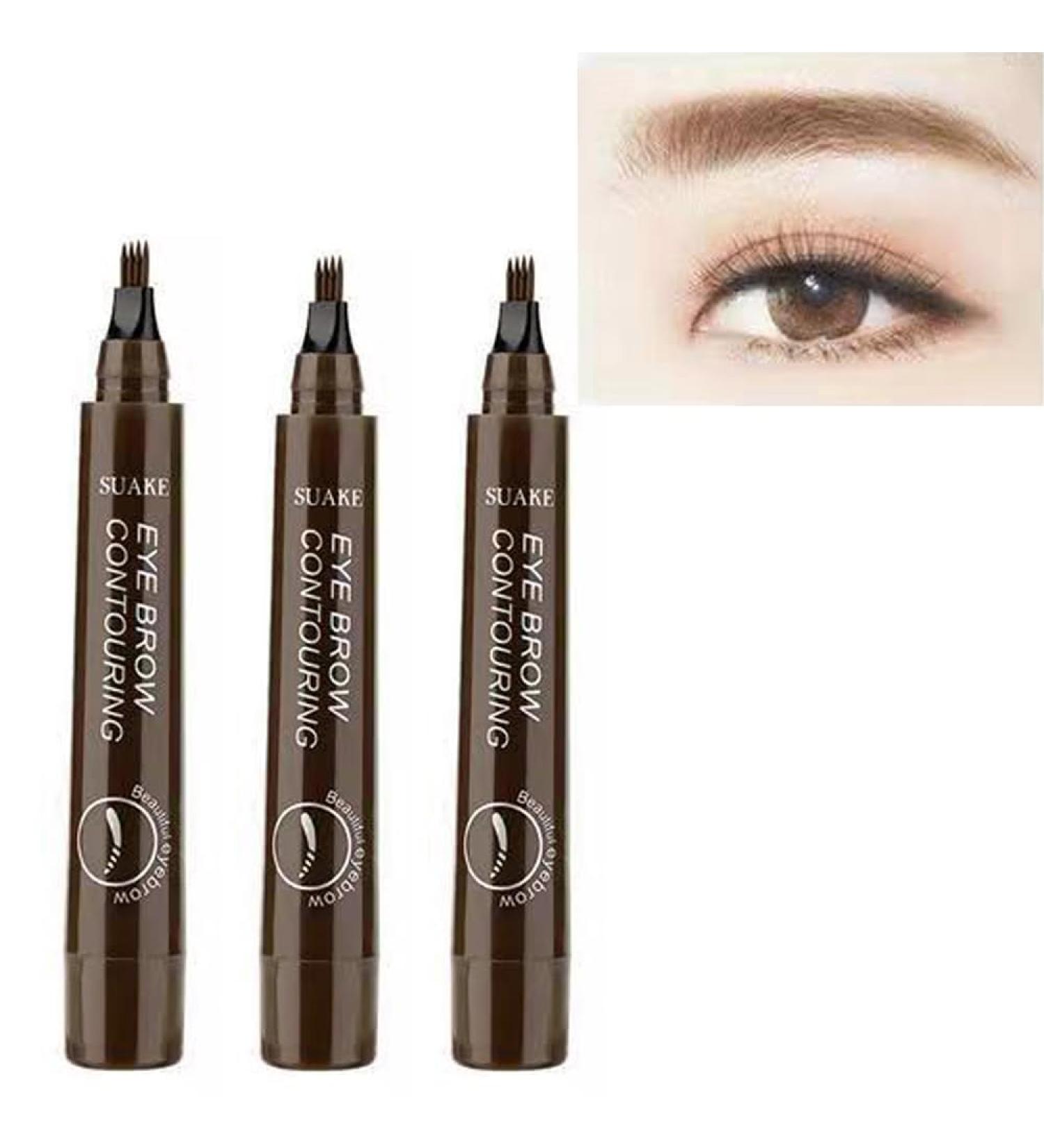 LnYozg Magic Eyebrow Pencil 2024 Upgrade Waterproof Microblading Eyebrow Pencil Contour Pen Creates Natural Looking Eyebrow Makeup Effortlessly (Dark Brown) - Buy Online on GoSupps.com