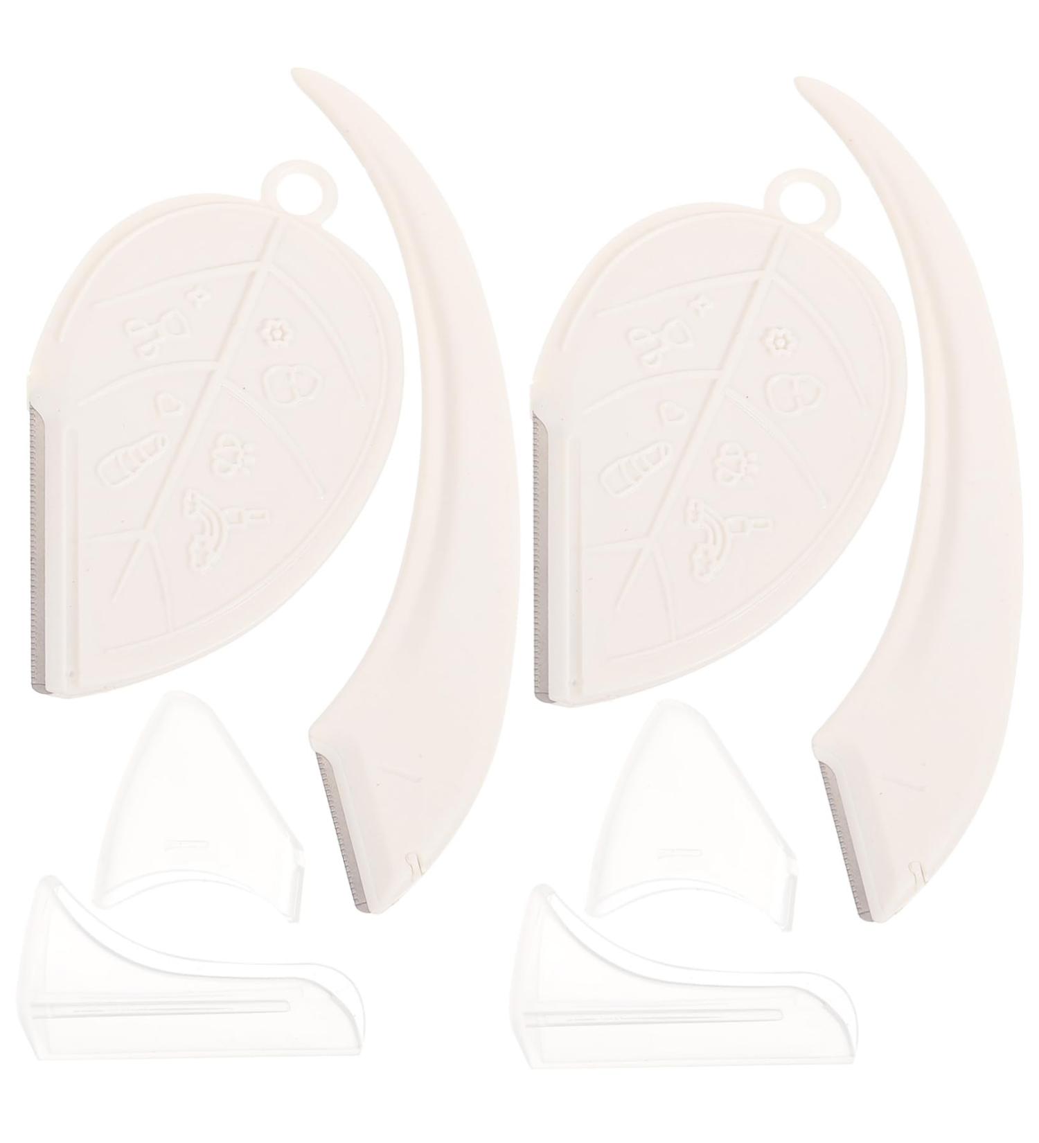 Hakidzel Eyebrow Formers - 4 Ergonomic Precision Razors & Scissors for Women's Facial Hair Removal | Beauty Tools - Buy Online on GoSupps.com