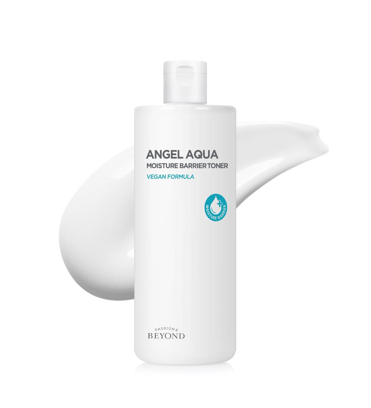 Beyond Angel Aqua Korean Moisture Barrier Toner 16.9fl oz | Vegan Hydration for Sensitive Skin with Hyaluronic Acid & Ceramide - Buy Online on GoSupps.com