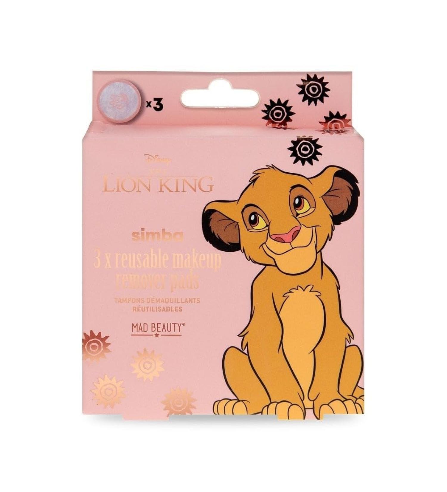 MAD Beauty Disney Lion King Reusable Makeup Cleansing Pads | Eco-Friendly & Cruelty-Free Skincare Gift for Women Adults Kids | International Shipping Available - Buy Online on GoSupps.com