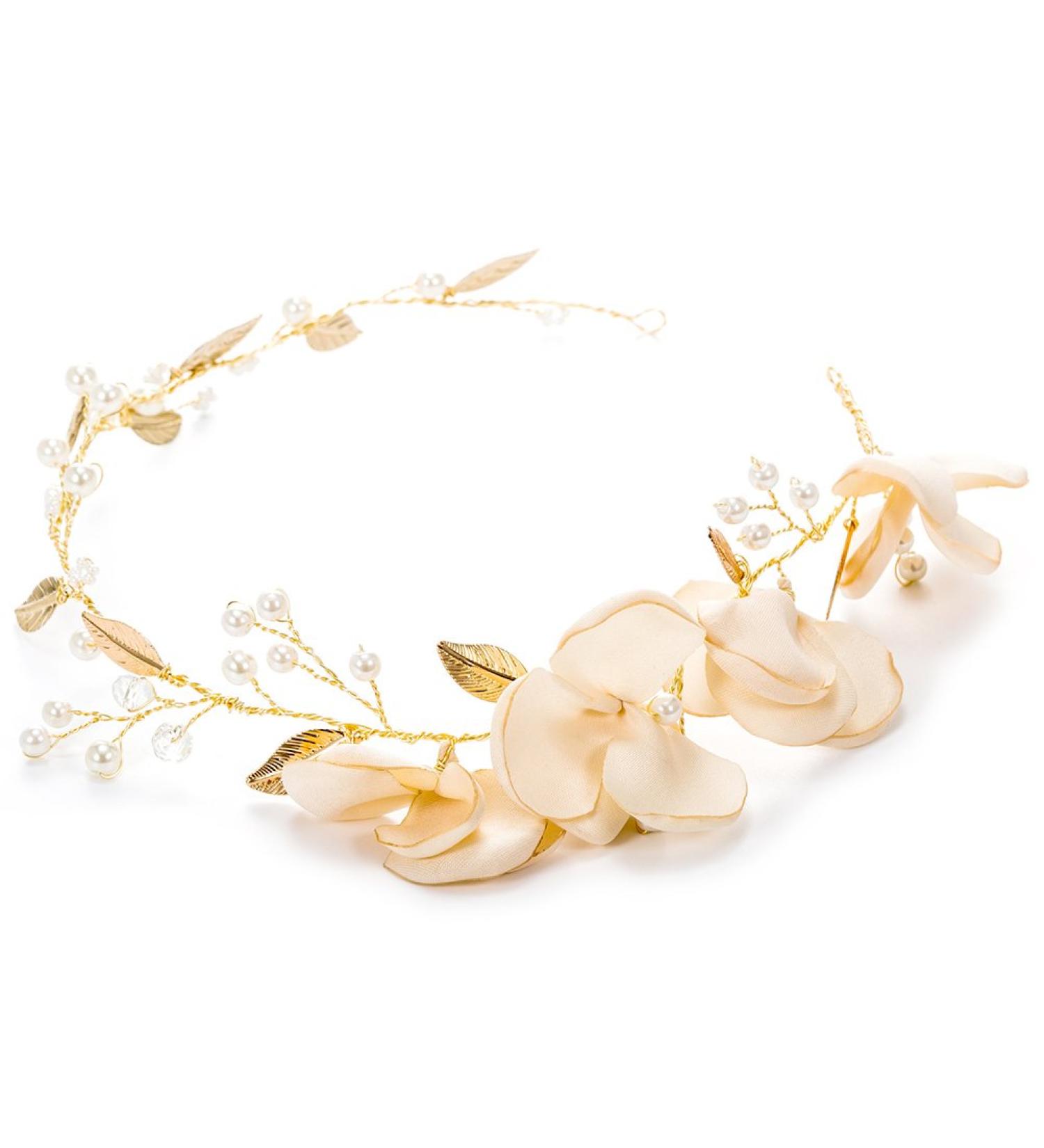 Elegant Pearl Hair Vine Wedding Headband | Bridal Headpiece for a Stunning Look - Buy Online on GoSupps.com