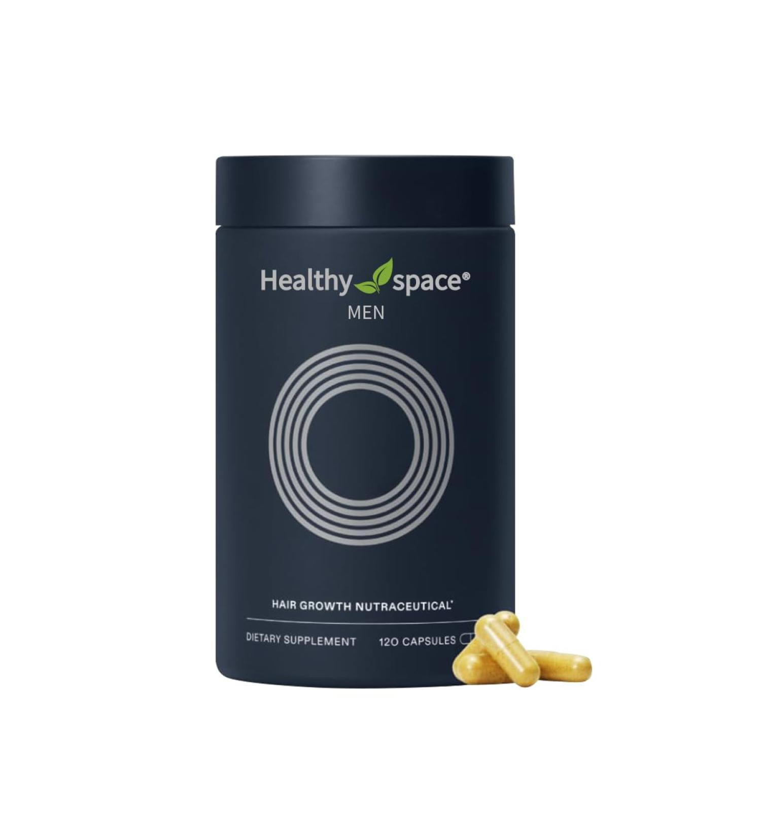 Men's Hair Growth Supplement | Clinically Tested Doctor Recommended 1 Month Supply for Thicker Hair & Scalp Coverage - International Shipping Available - Buy Online on GoSupps.com