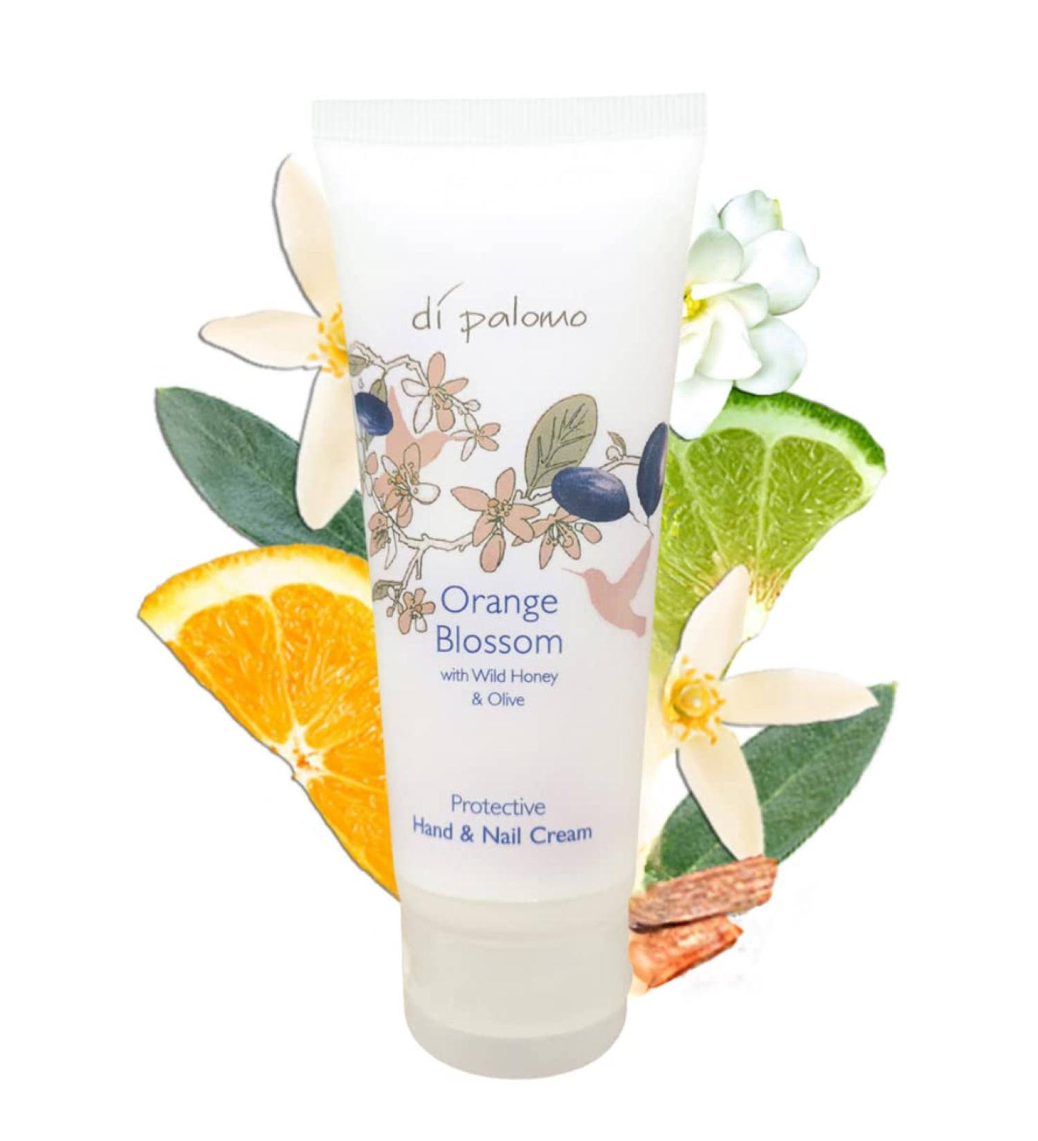 Di Palomo Orange Blossom & Honey Hand & Nail Cream 75ml - Moisturizing Hand & Nail Care for Very Dry Hands - Buy Online on GoSupps.com