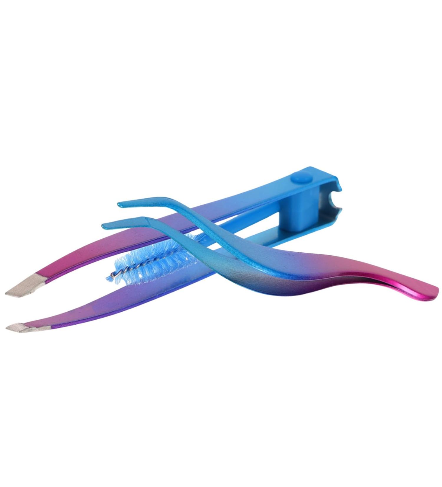 SOESFOUFU 1 Set Beauty Tools Eyelash Curler Portable Eyebrow Tweezers Eyebrow Trimming Clip Bevel Hair Removal Eyebrow Brush Eyebrow Tweezers for Women Professional Precision aldult - Buy Online on GoSupps.com