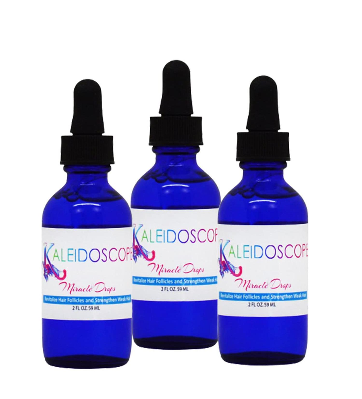 Kaleidoscope Miracle Drops Hair Growth Oil Serum 3-Pack 2 Oz. - Fast Hair Growth Formula - Buy Online on GoSupps.com