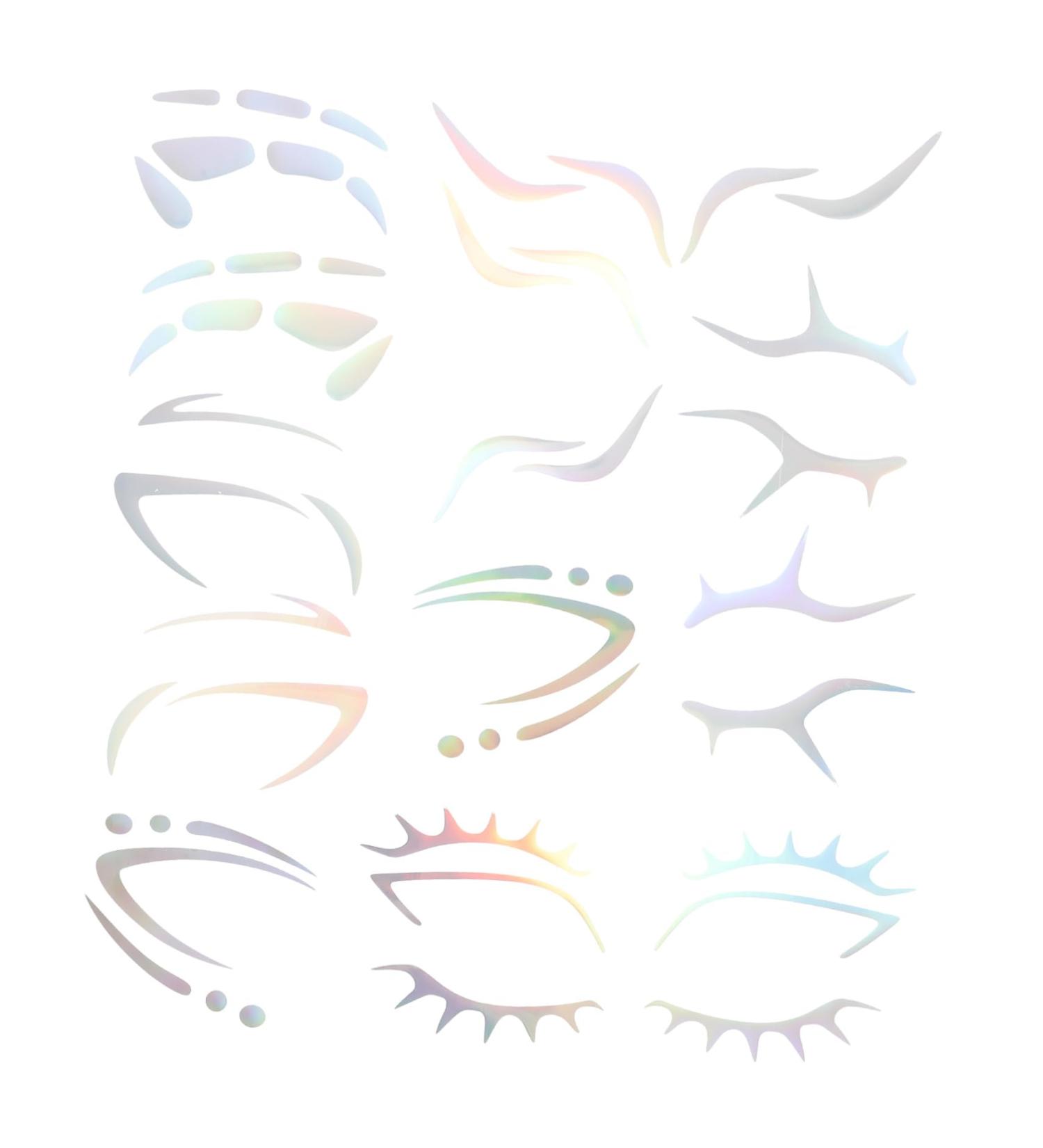 6 pi ces Pochoirs Maquillage Yeux Temporaires Stickers Eyeliner Color s pour Femmes et Filles D corations Visage pour Carnaval et Halloween - Buy Online on GoSupps.com