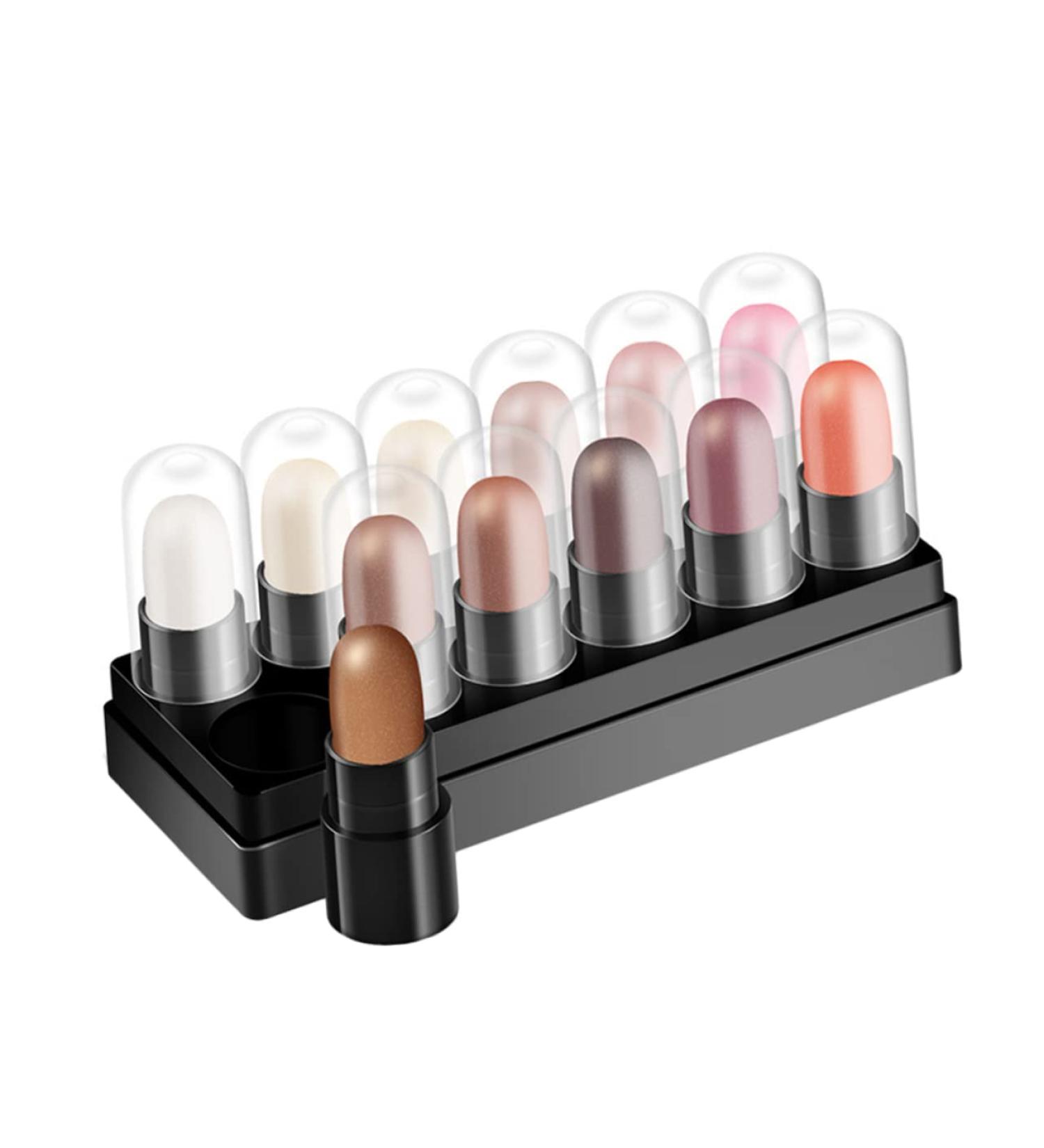 Beavorty Highlighter Pen 12pcs 12 Shadow Box Glitter Highlighter Eyeshadow Pencil Cream Eyeshadow Shadow Stick Girl - Buy Online on GoSupps.com