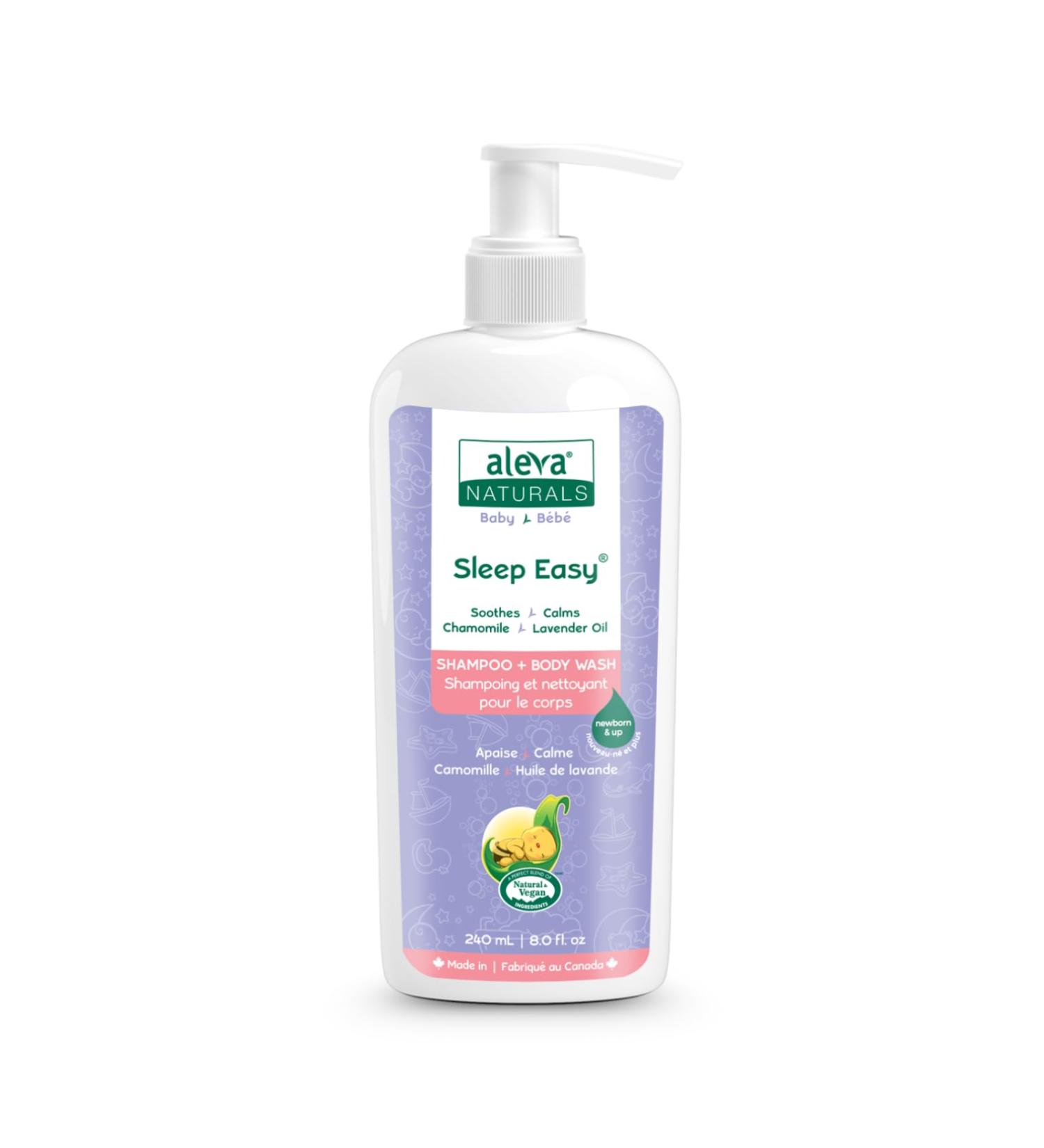 Aleva Naturals Hypoallergenic Sleep Easy Baby Hair and Body Wash for Kids and Toddlers Plant-Based Organic Aloe Vera Formula with Lavender Scent Gentle on Eyes and Sensitive Skin - 8 Fl Oz 8 Fl Oz (Pack of 1) - Buy Online on GoSupps.com