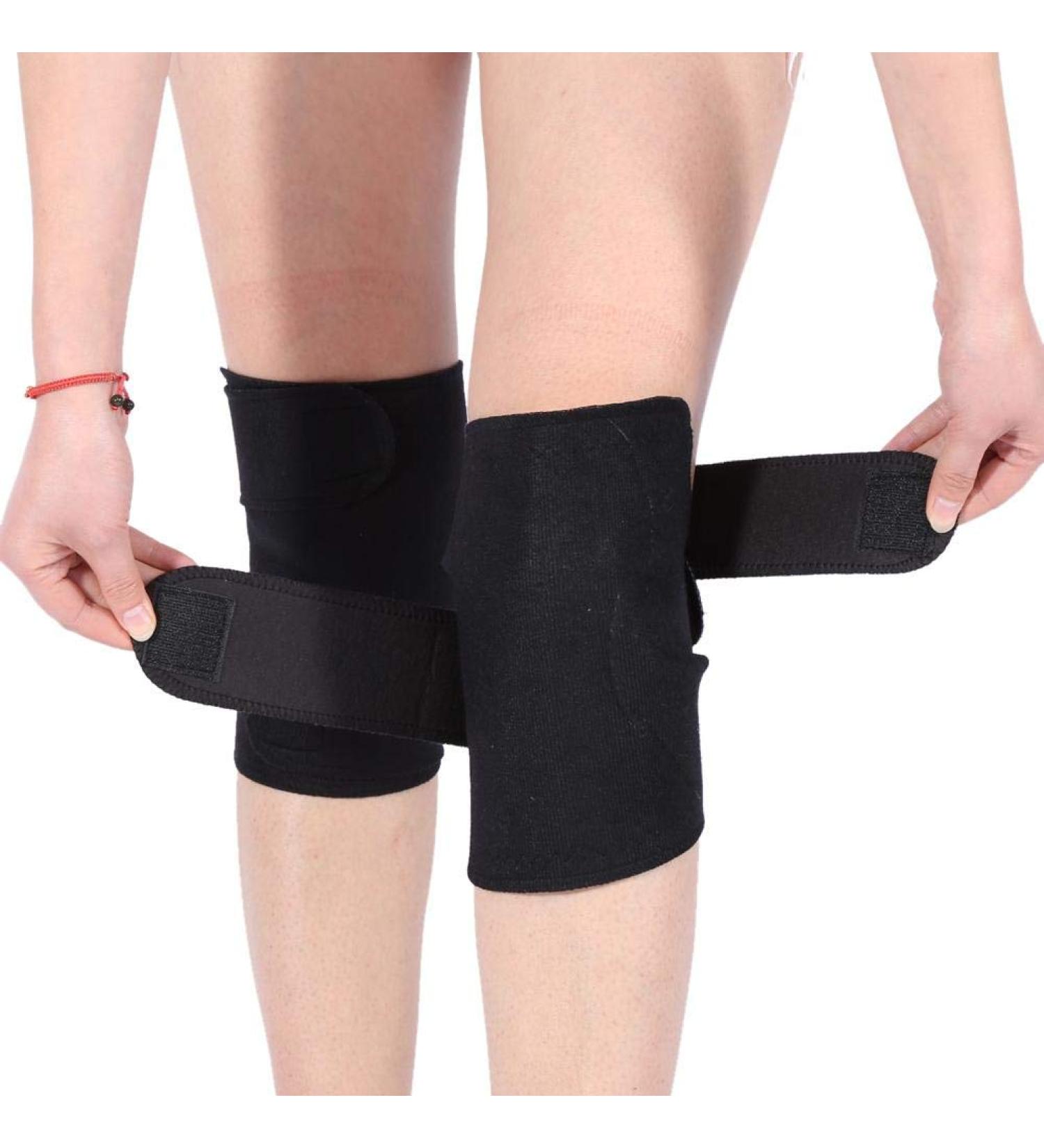 Adjustable Tourmaline Self-Heating Magnetic Knee Pads - Arthritis Support & Patella Stabilizer for Outdoor Use | International Shipping - Buy Online on GoSupps.com