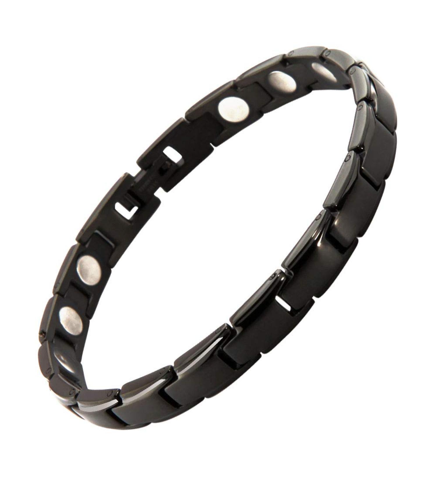 Magnetic Bracelet for Women - 3500 Gauss Strong Joint Support - Health Gift for Mother's Day (Black) - Buy Online on GoSupps.com