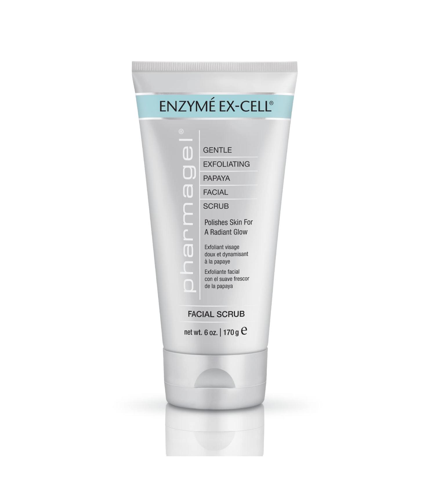 Pharmagel Enzyme Ex-Cell Gentle Papaya Face Exfoliator Scrub - 6 oz (Pack of 1) - Buy Online on GoSupps.com