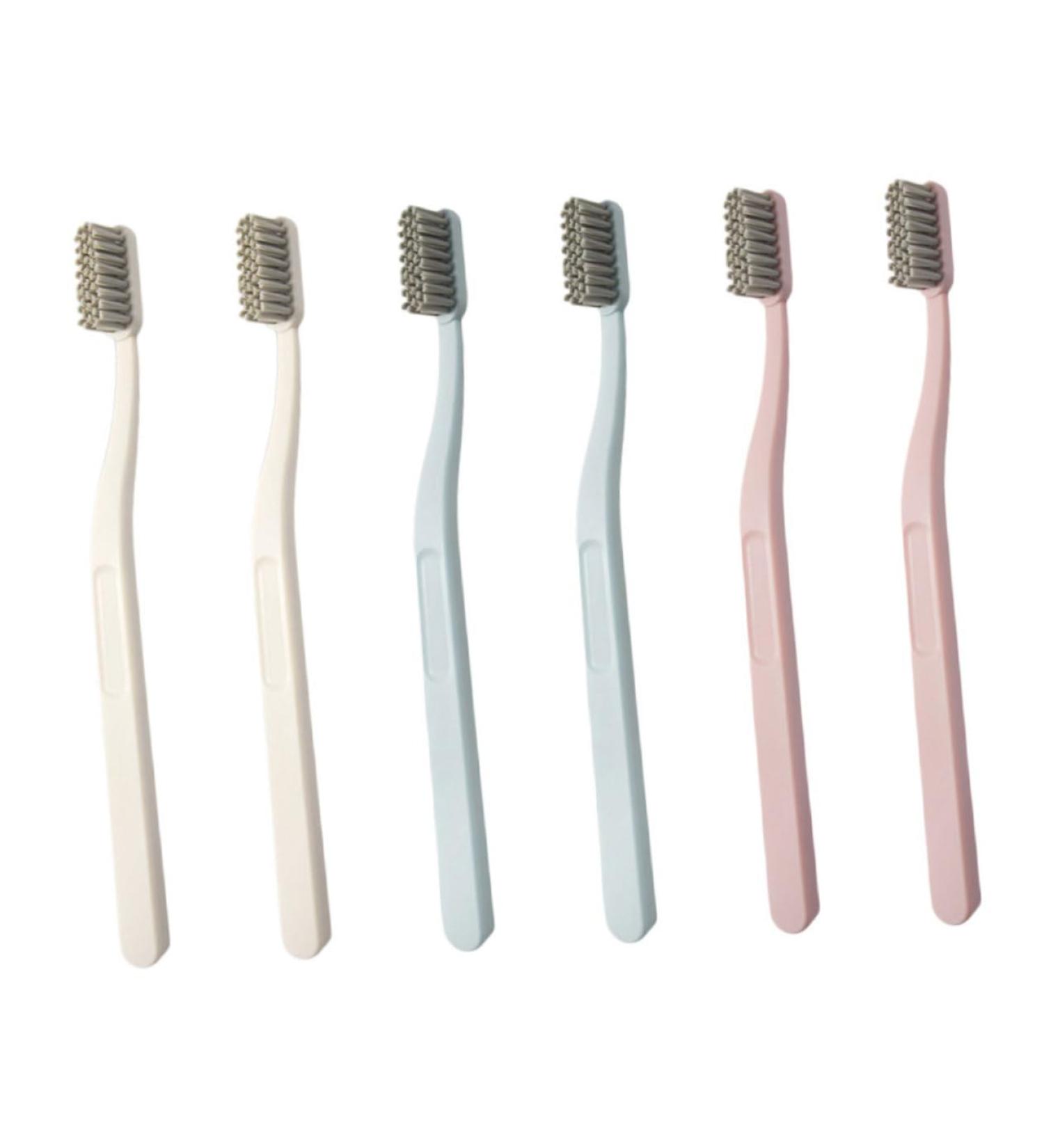 Gogogmy 6-Piece Oral Care Set - Stiff Brush Tooth Stain Remover & Hard Hair Toothbrushes for Effective Mouth Cleaning - Portable Dental Hygiene Solutions - Buy Online on GoSupps.com