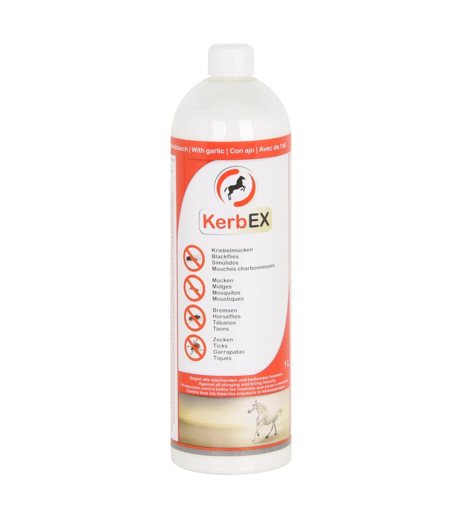 KerbEx red with garlic - insect repellent for horses 1 liter insect protection insect repellent 1 liter red