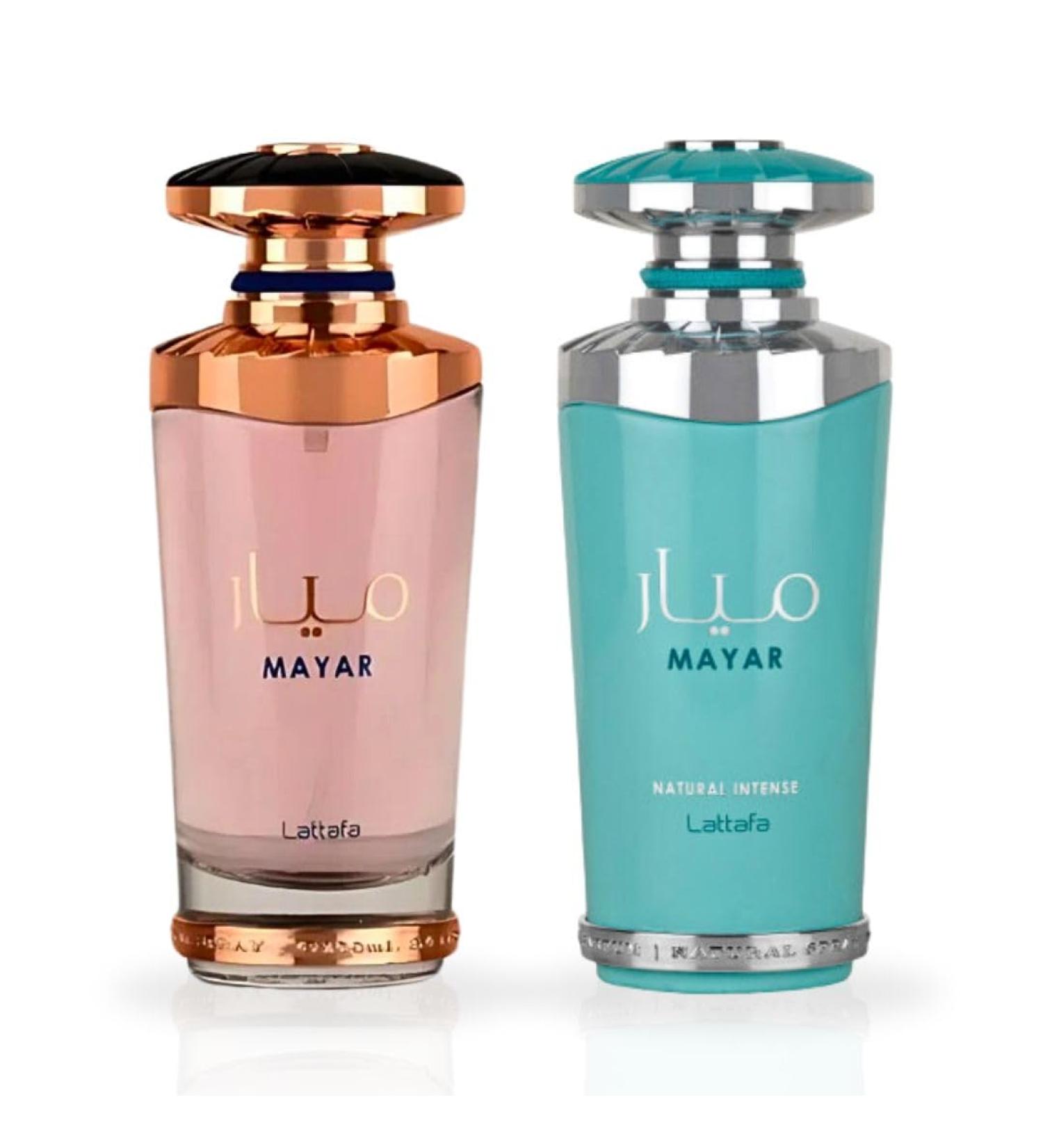 LATTAFA Mayar & Mayar Natural Intense EDP Sprays 100ML (3.4 OZ) Long Lasting Floral Fruity Sweet Perfumes. (SUPREME BUNDLE) - Buy Online on GoSupps.com
