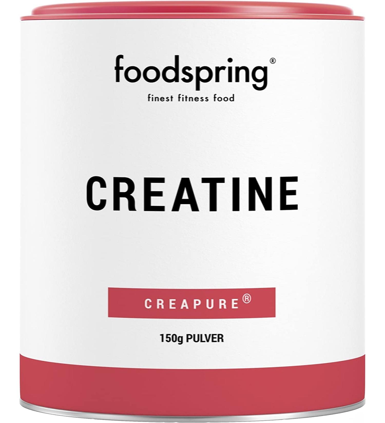 Foodspring Creatine Powder - Pure Monohydrate for Muscle Building & Strength | Vegan Dye-Free 150g - Buy Online on GoSupps.com