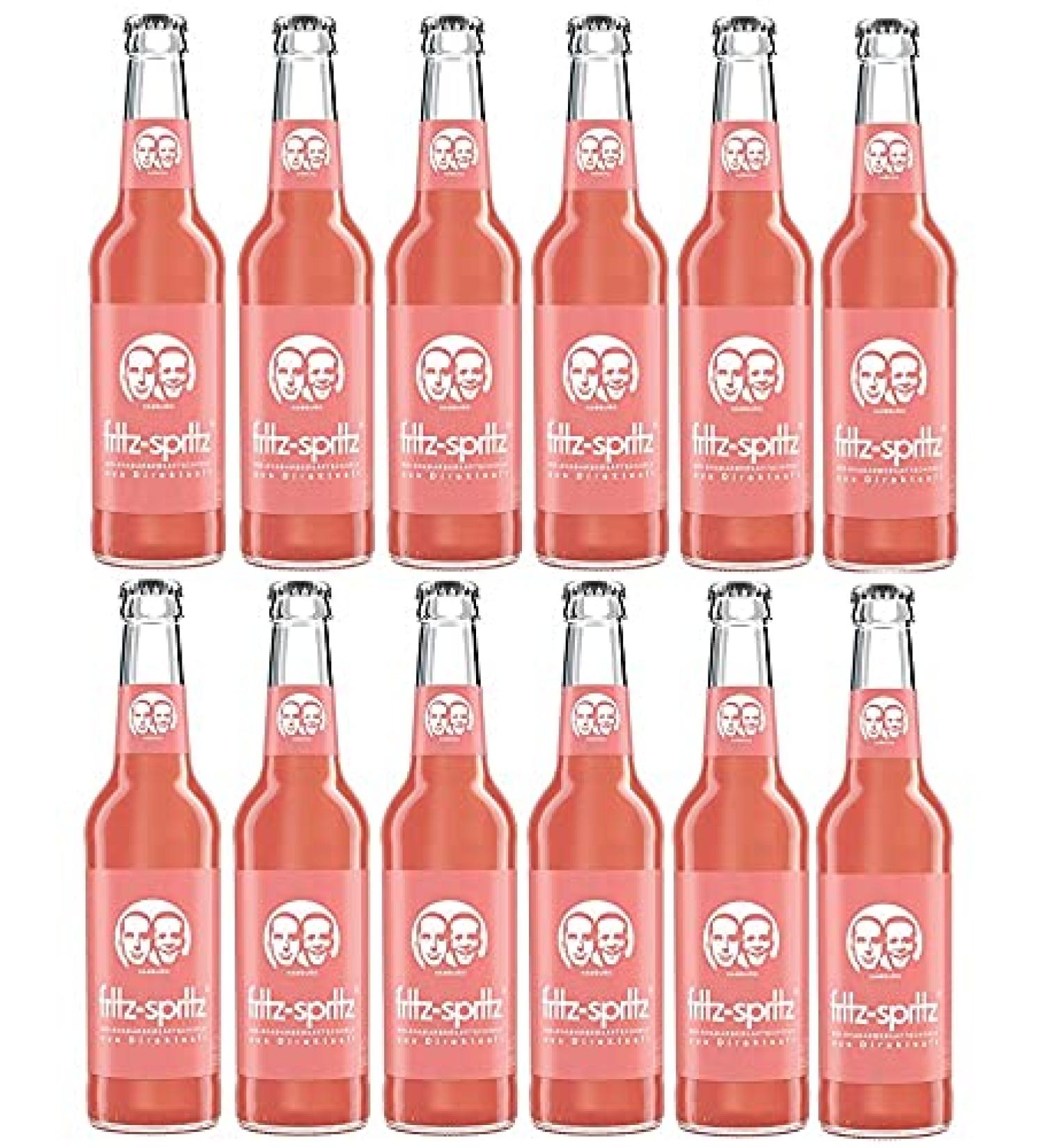 Fritz Fritz Spritz Pack of 12 bottles of organic rhubarb juice 0.33 l