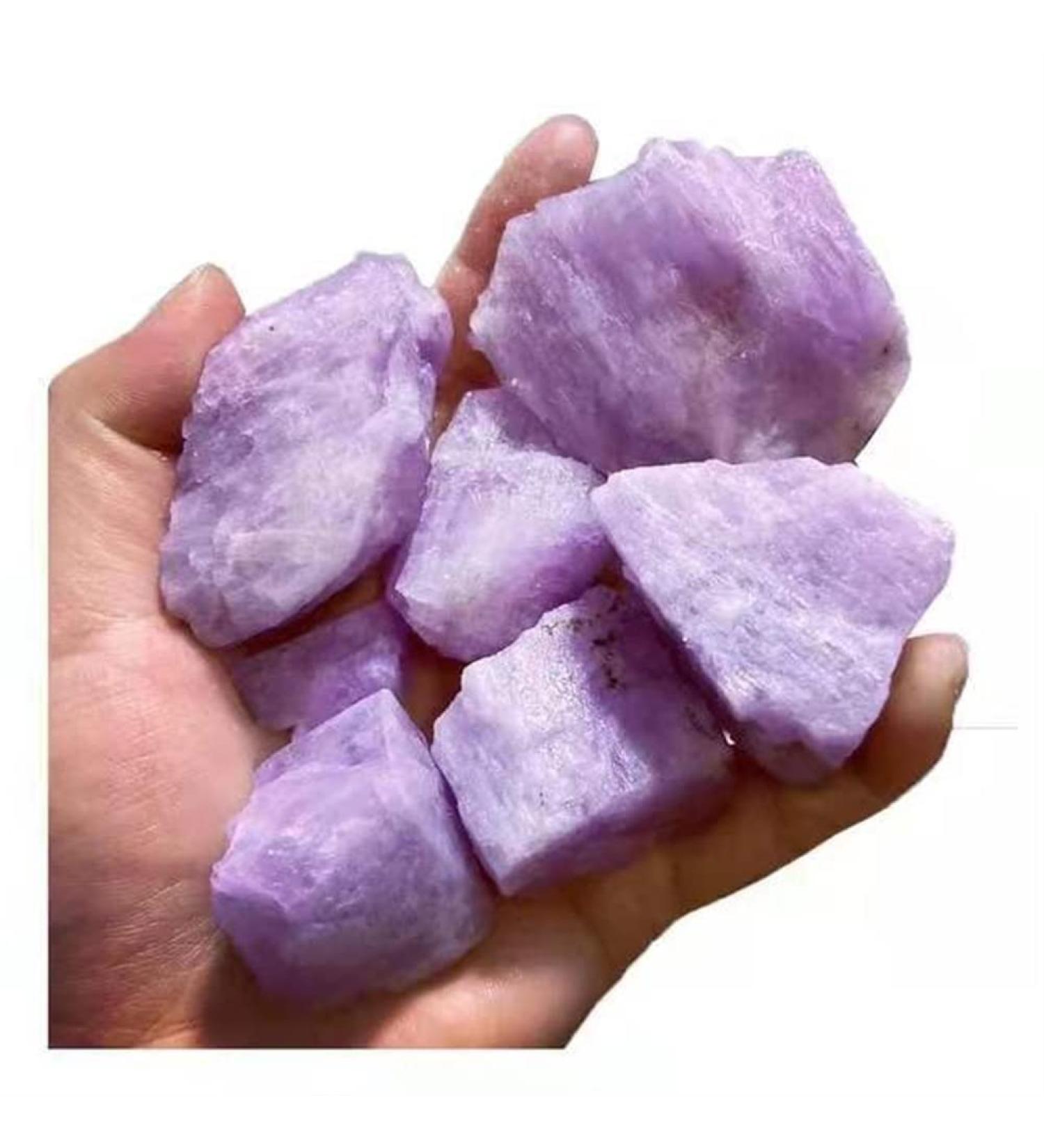 Natural Crystal Rough Crystal 35g-150g Rough Crystals Raw Kunzite Specimens forStones Can be Used for Natural Stones Crystal Stone QINTINYIN (Size : 1PC 115G-125G) - Buy Online on GoSupps.com