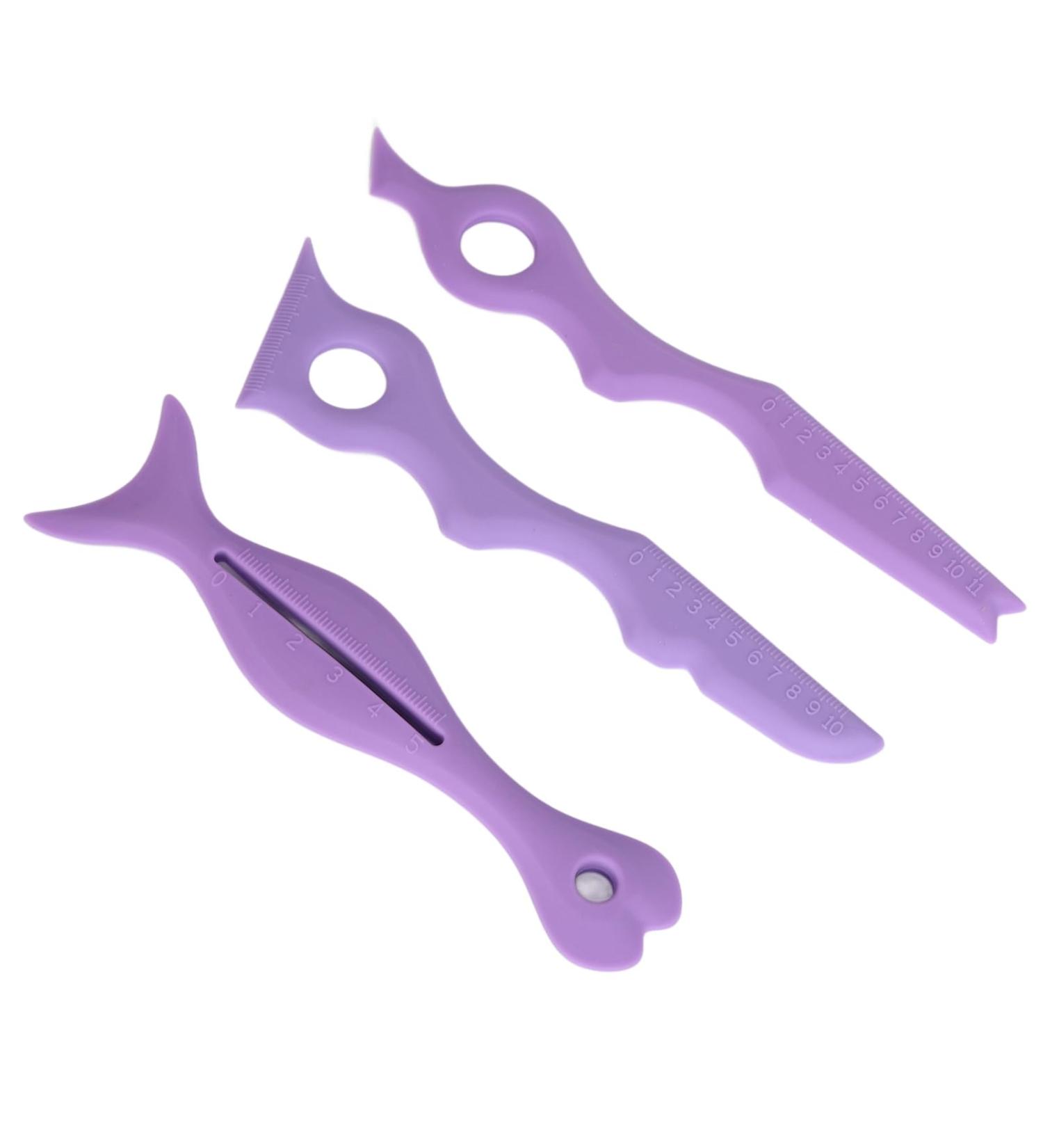 Stencil Reusable 3pcs Eyebrow Shaping Stencils Multifunctional Silicone for Home Use - Buy Online on GoSupps.com