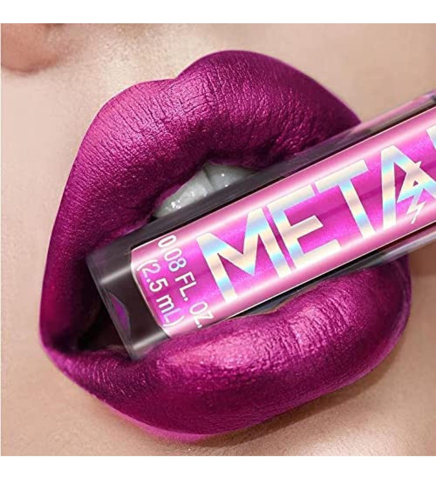 PAMO Metallic Liquid Lipstick in Stripper Pink - Long-Lasting Lip Color with Pearl Finish - Buy Online on GoSupps.com