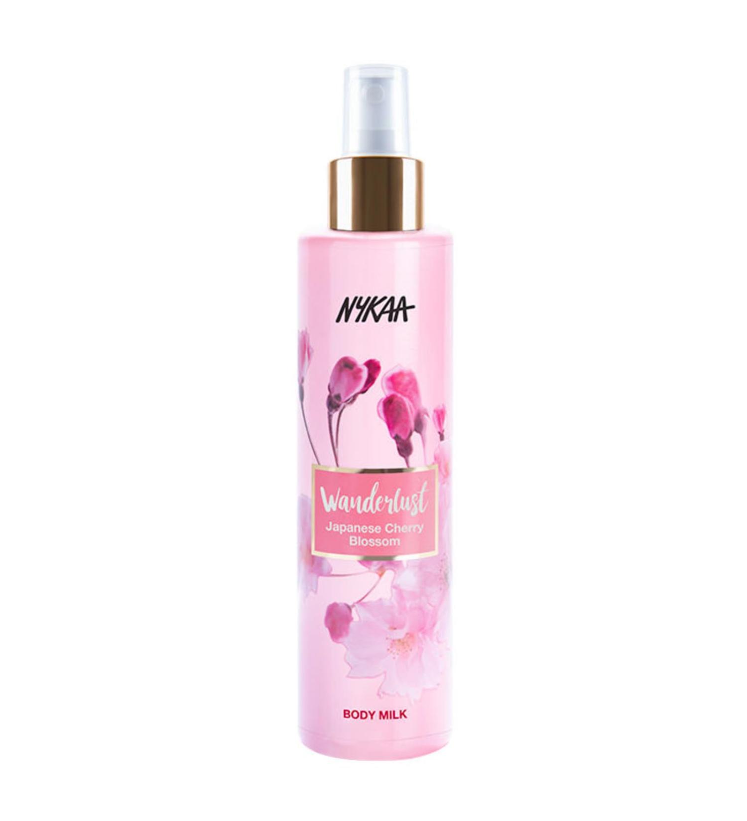Nykaa Naturals Wanderlust Body Milk - Lightweight Vegan Body Lotion for Dry Skin with Green Tea & Japanese Cherry Blossom - 6.08 oz - International Shipping Available - Buy Online on GoSupps.com