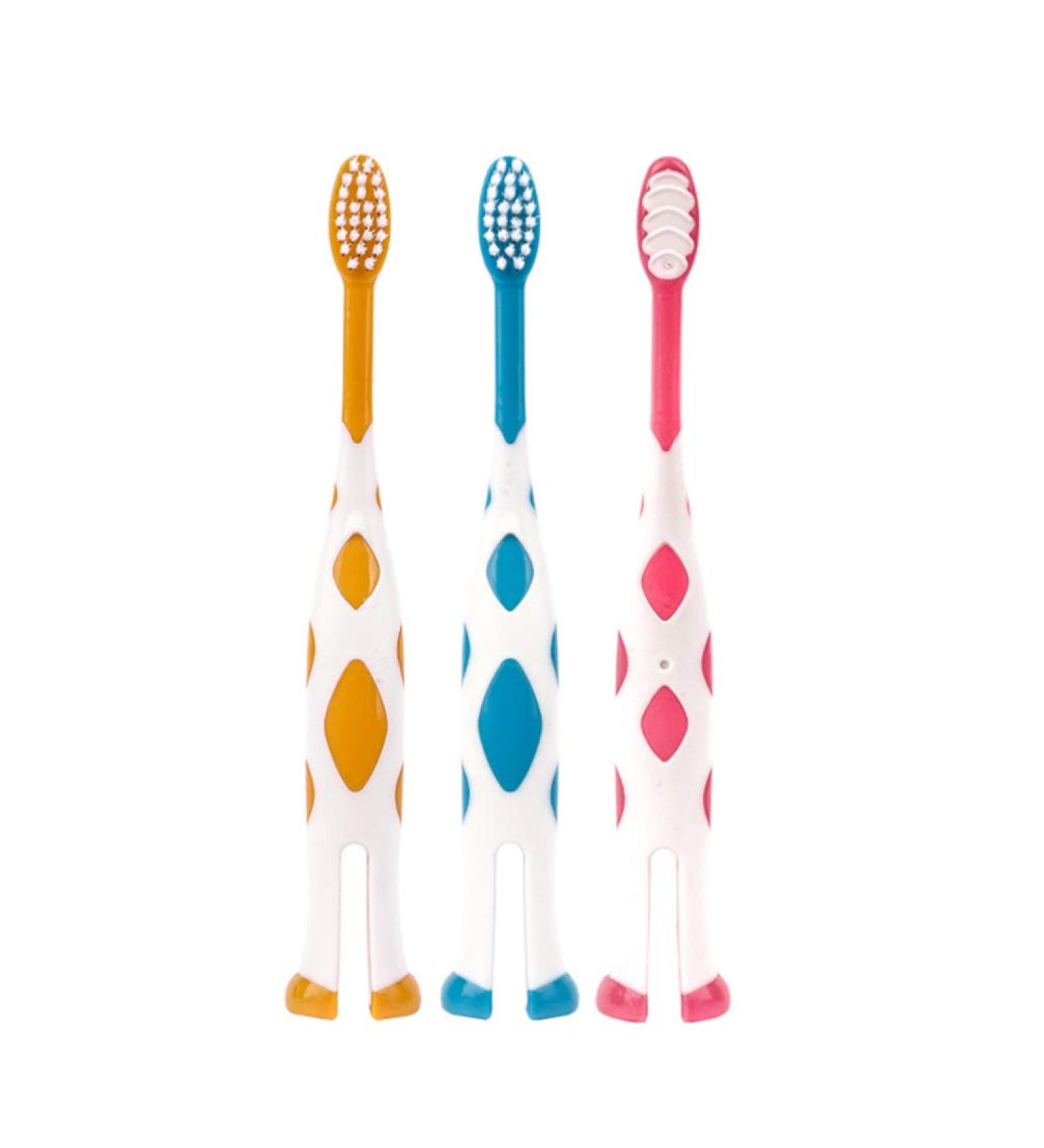 Toddler Toothbrush 6pcs Toddler Toothbrushes Charcoal Toothbrush Baby Toothbrush Child Cartoon Suite - Buy Online on GoSupps.com