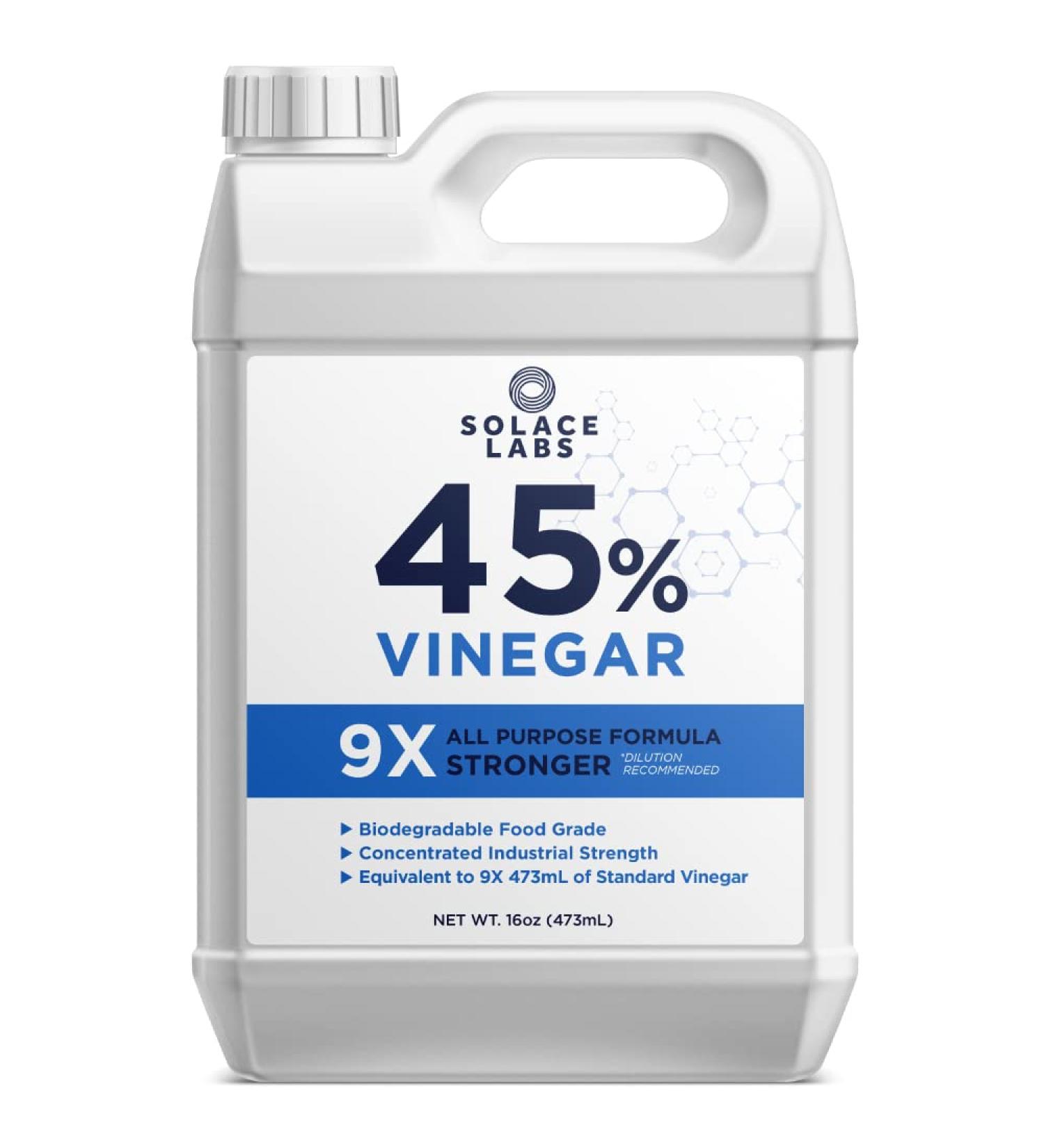 45% Pure Vinegar - 9X Concentrated Industrial Grade All Purpose Biodegradable One of Strongest Available. (16 oz (454ml)) 454 ml (Pack of 1) - Buy Online on GoSupps.com