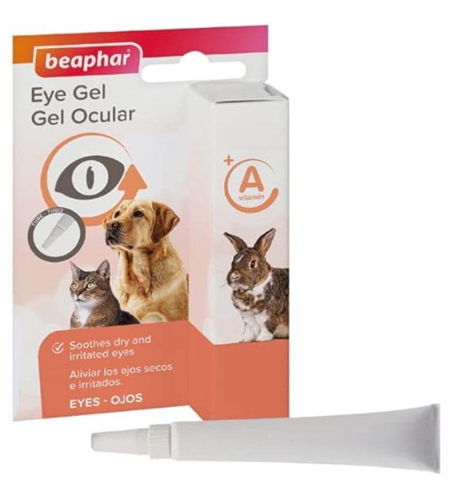 Beaphar | Eye Gel | For Cats Dogs Rabbits Guinea Pigs and Small Animals | Cleans Soothes & Relieves Dry Eyes | Added Vitamin A To Help Protect & Repair Eyes | 50ml - Buy Online on GoSupps.com