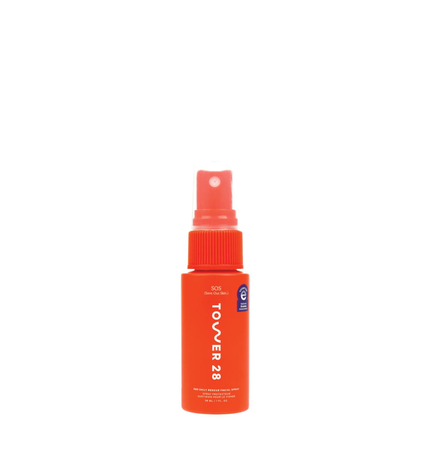 Tower 28 SOS Daily Facial Spray | Travel-Size | Soothe Irritation and Inflammation | pH Balancing Toner | Hypochlorous Acid | 1 Fl Oz - Buy Online on GoSupps.com