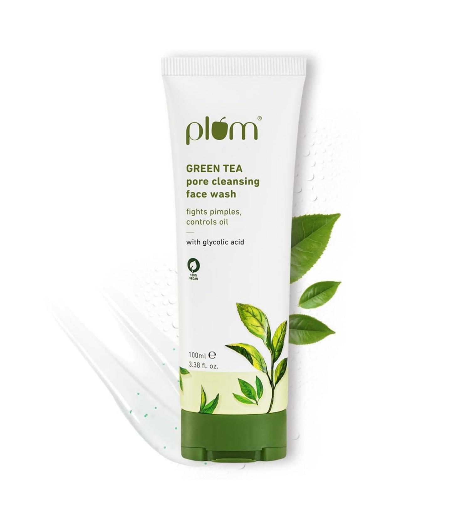 DOLAD Green Tea Pore Cleansing Face Wash | Glycolic Acid for Oily Acne-Prone Skin | Gentle Vegan Formula | 100ml - Shop Internationally - Buy Online on GoSupps.com