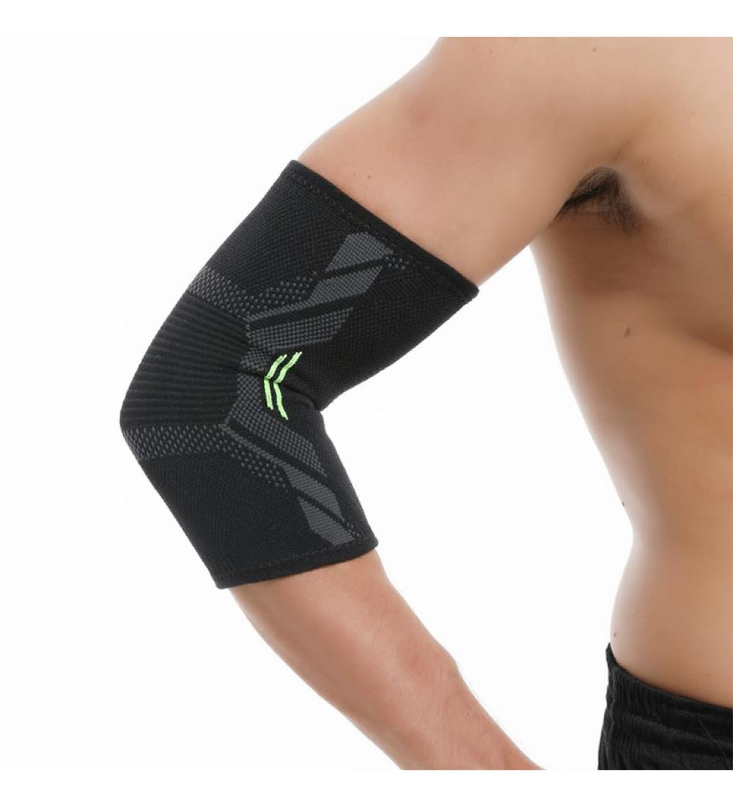 Elbow Brace Support for Tendonitis & Joint Pain Relief | Ideal for Weightlifting Tennis Volleyball Rugby & Basketball | Breathable Durable & Comfortable - Large Size - Buy Online on GoSupps.com