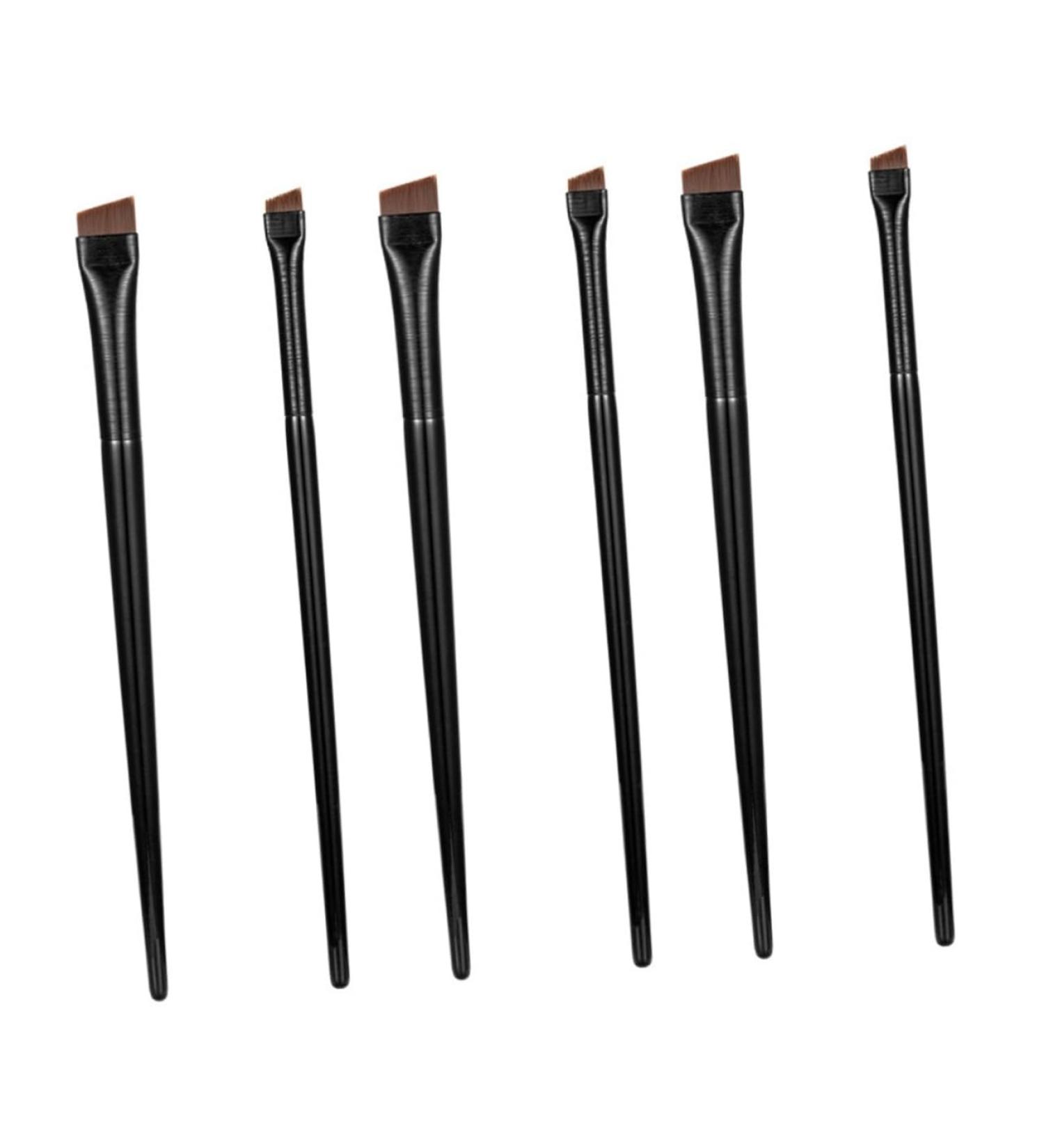 Baluue 9 Sets Eyeliner Brush Makeup Brush Eyebrow Eye Liner Wands Ear Brow Brush Black Wood - Buy Online on GoSupps.com