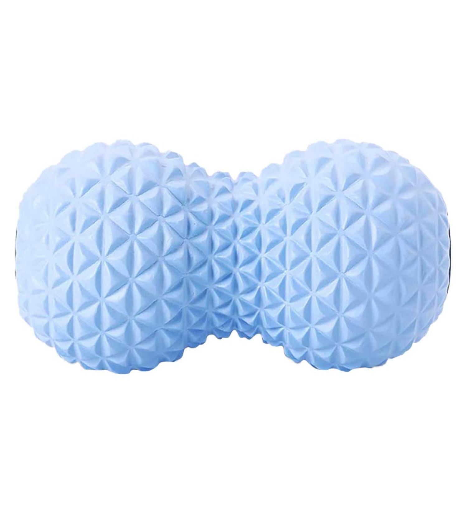 Massage Ball for Plantar Fascia & Muscle Relief | Peanut Ball for Yoga & Physiotherapy | Deep Relaxation Acupuncture Tool - Blue - Buy Online on GoSupps.com