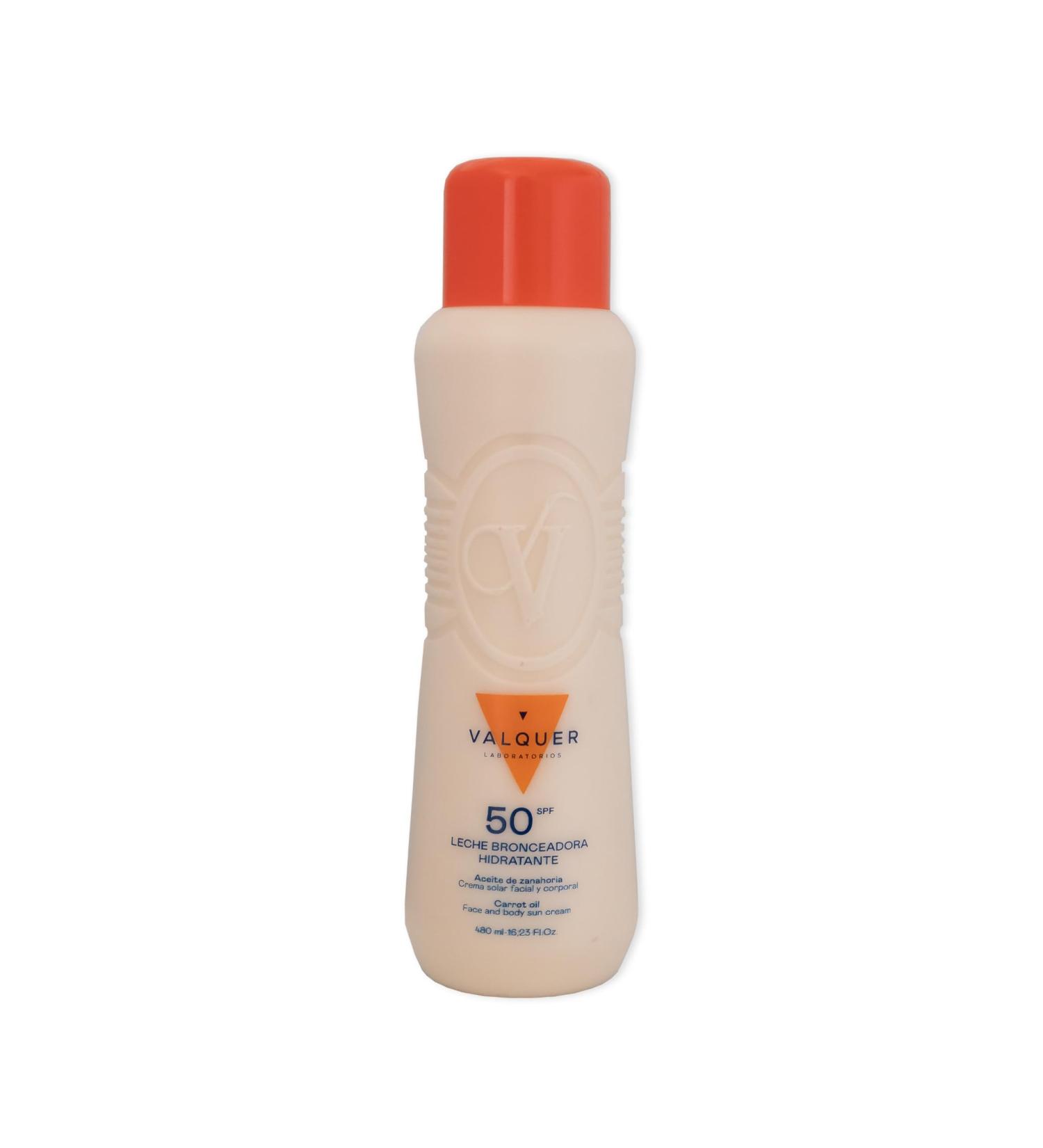 BRONCEADORA HYDRATING LECHE facial and body with zanahoria aceite SPF 50 500 ml - Buy Online on GoSupps.com
