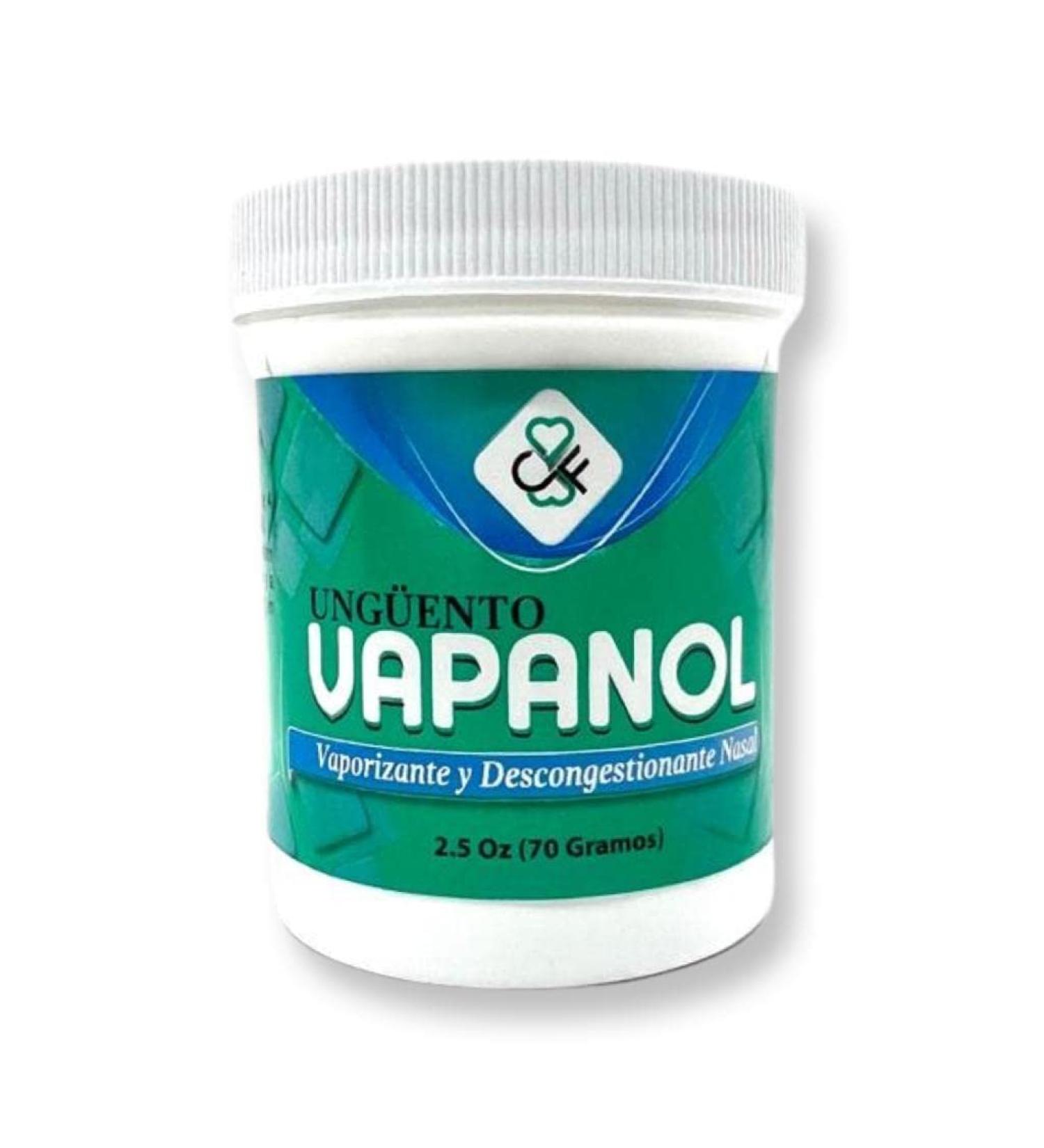 Vapanol Descongestionante Nasal Chest Rub Ointment - 2.5 oz - Relief for Cough, Muscle Pain - Buy Online on GoSupps.com