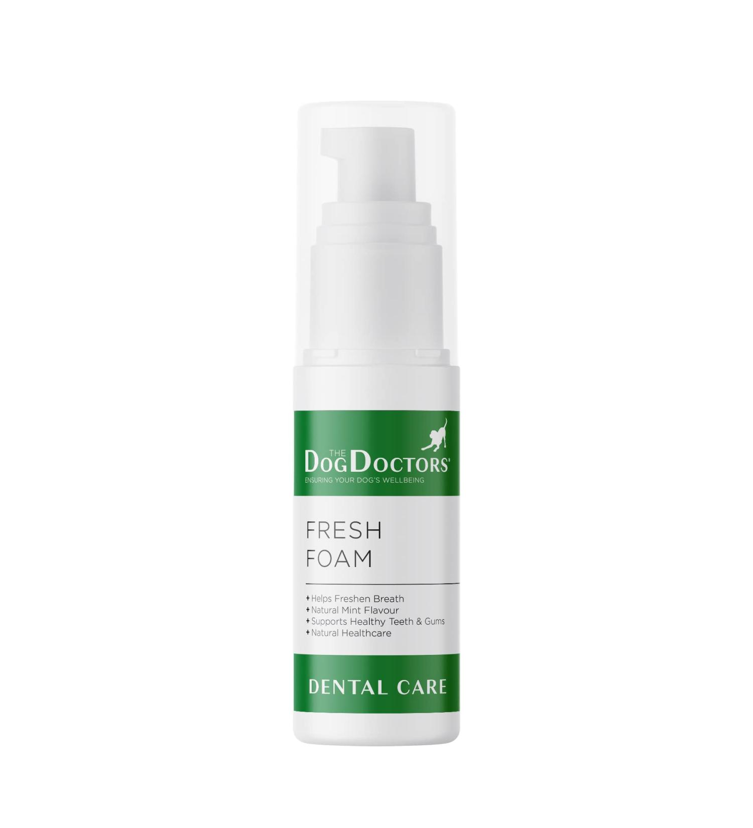 Dog Doctors Fresh Breath Dental Foam - Effective Plaque & Tartar Control for All Breeds - Daily Dental Solution - Buy Online on GoSupps.com