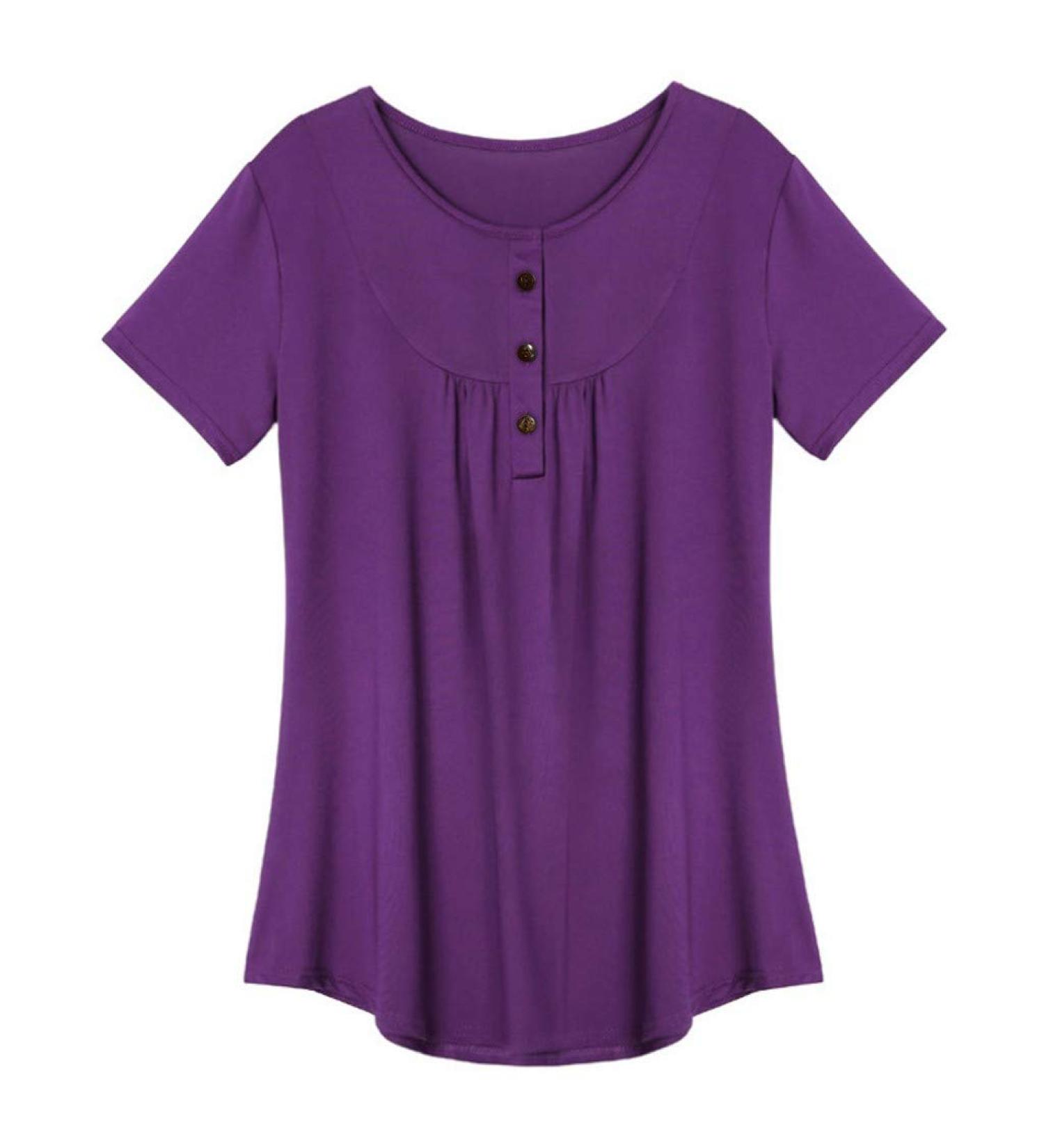 Shop Y2K Women's Crop Top - Aesthetic Short Sleeve Summer T-Shirt | Streetwear Blouse & Oversize Fashion in Gray Purple & White (4XL) - Buy Online on GoSupps.com