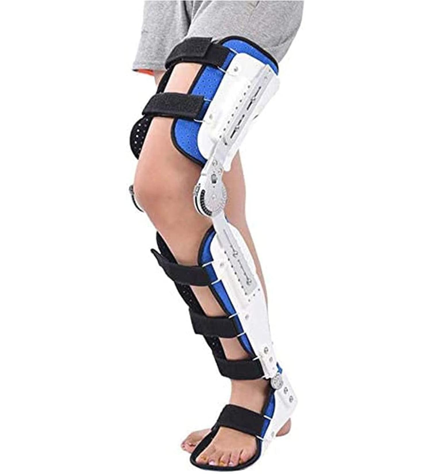 Adjustable Hip Joint Fixation Bracket & Knee Ankle Foot Orthosis | Leg Support for Arthritic Pain & Osteoarthritis - Left Side - Buy Online on GoSupps.com