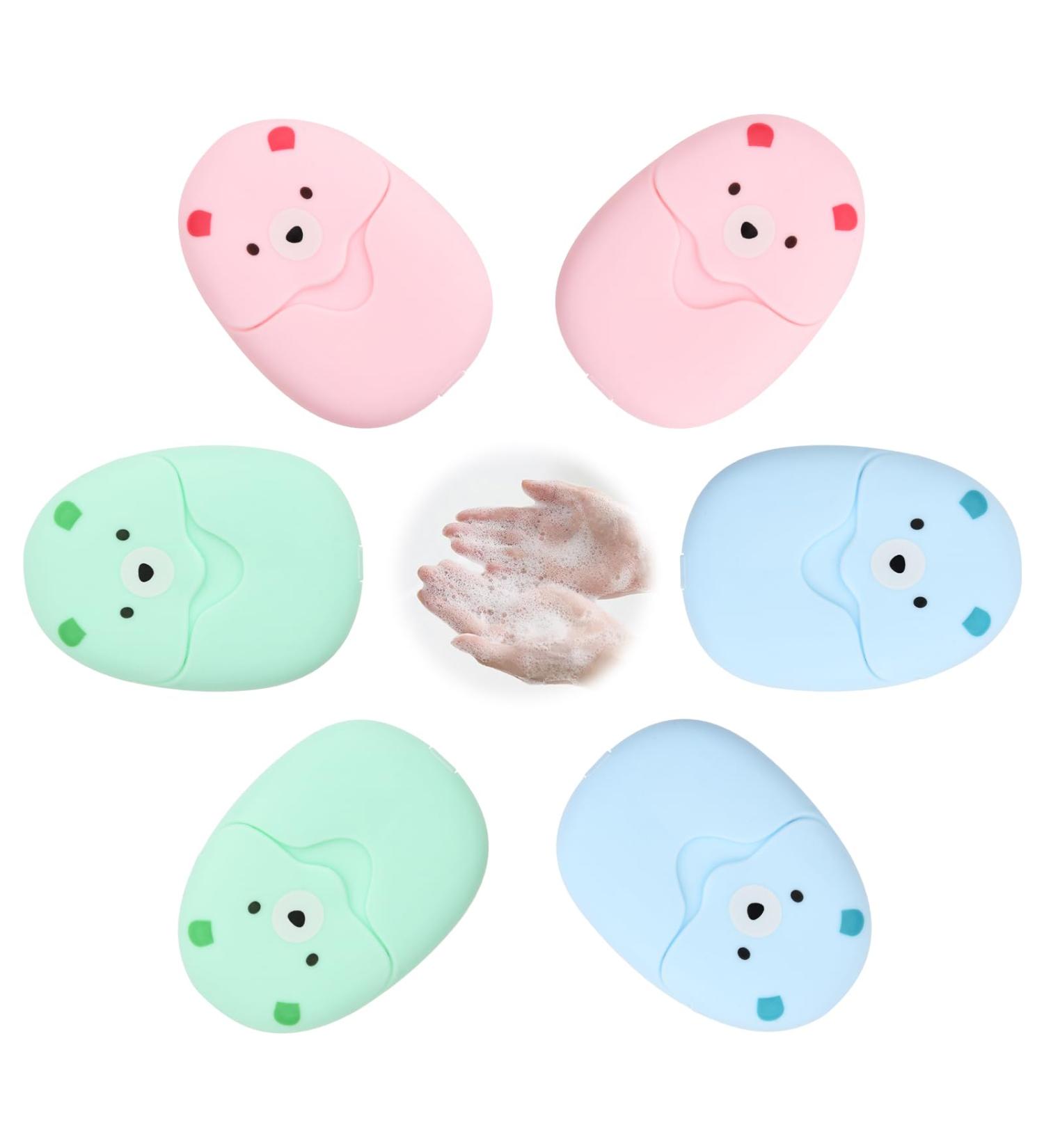 Eco-Friendly Mini Soap Sheets - 300 Leaves of Disposable Soap for Travel & Outdoor Use | Sustainable Soap Flakes in Durable Plastic Box - Buy Online on GoSupps.com