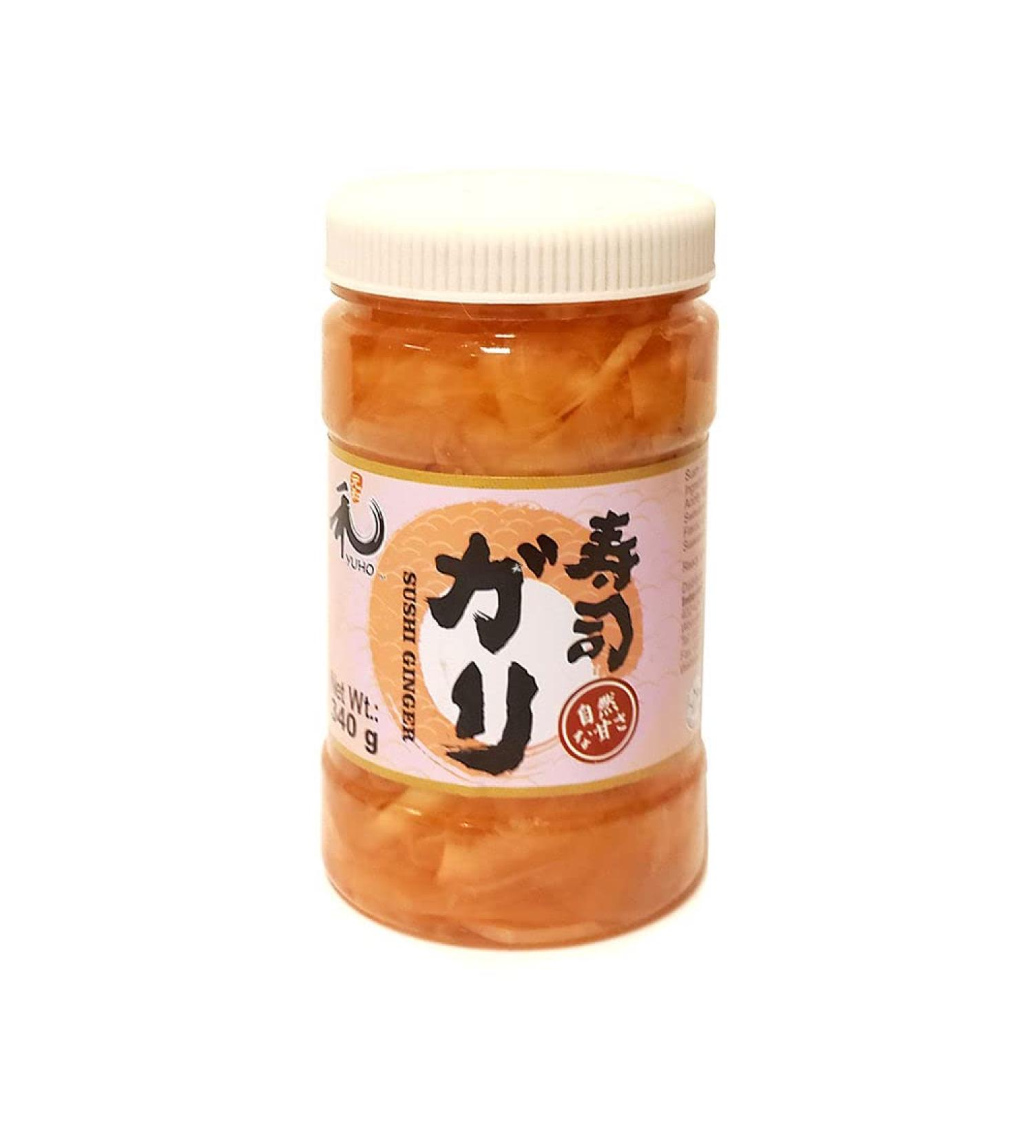 Starry Pickled Pink Sushi Ginger with Sweeteners Japanese Sushi Gari Sugar Free No MSG Fat Free in Jar 340g - Buy Online on GoSupps.com
