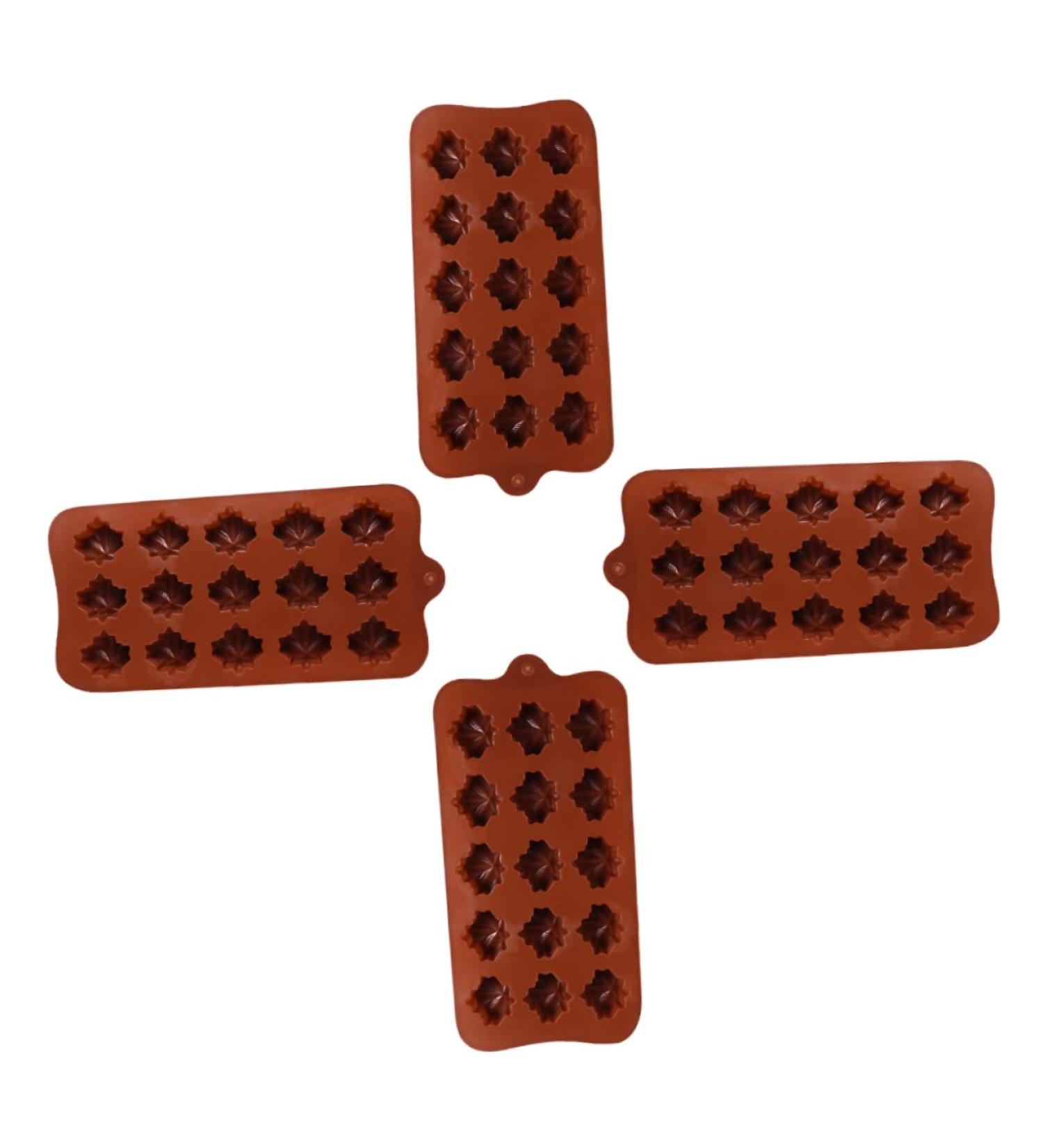 MAGICLULU 4pcs Chocolate Mold Silicone Molds Chocolates Baking Mold Silicone Cookie Molds Baking Cake Molds Chocolate DIY Molds Silicone Cake Molds DIY Cake Molds Biscuit Dessert Silica Gel - Buy Online on GoSupps.com