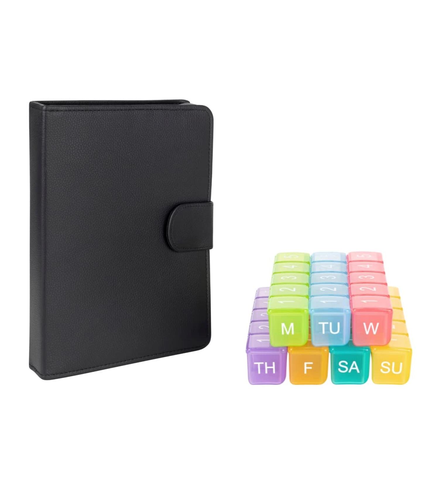 e-Pill 7-Day Large Weekly Pill Organizer | 5 Times a Day Vitamin & Medicine Box with Discreet Multicolor Case - International Shipping Available - Buy Online on GoSupps.com