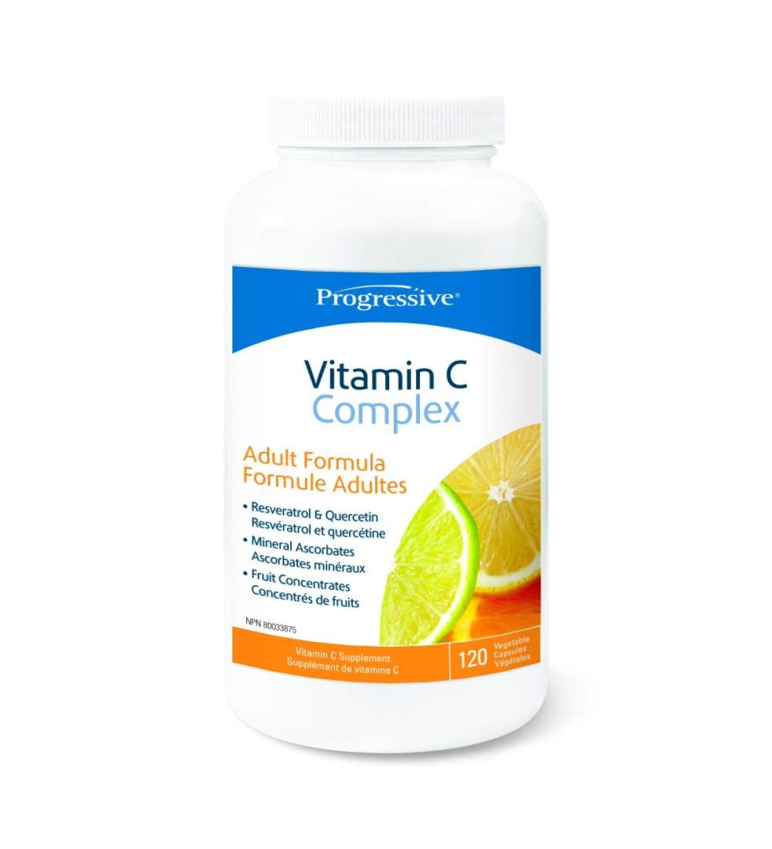 Progressive Vitamin C Complex 120 Capsules - Buy Online on GoSupps.com