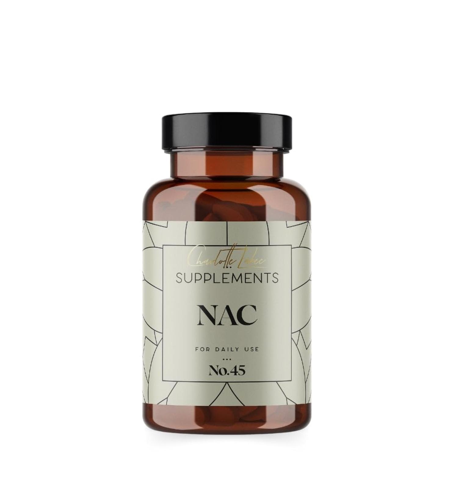 NAC Charlotte Labee Supplements 60 capsules Amino acid 100 natural and sustainably packaged - Buy Online on GoSupps.com