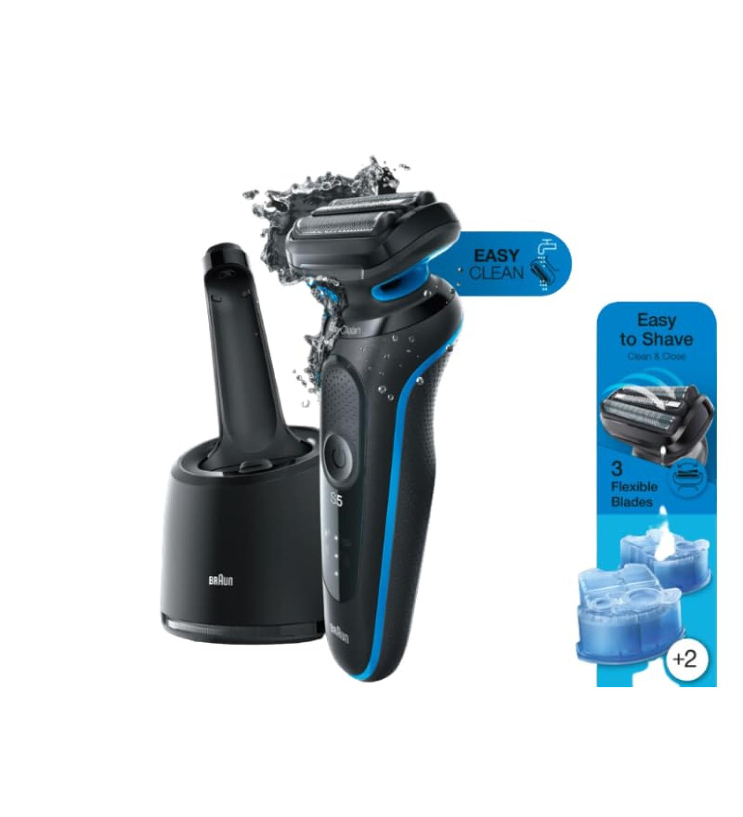 Buy Braun Series 5 Electric Shaver | Self-Cleaning | International Shipping Available - Buy Online on GoSupps.com