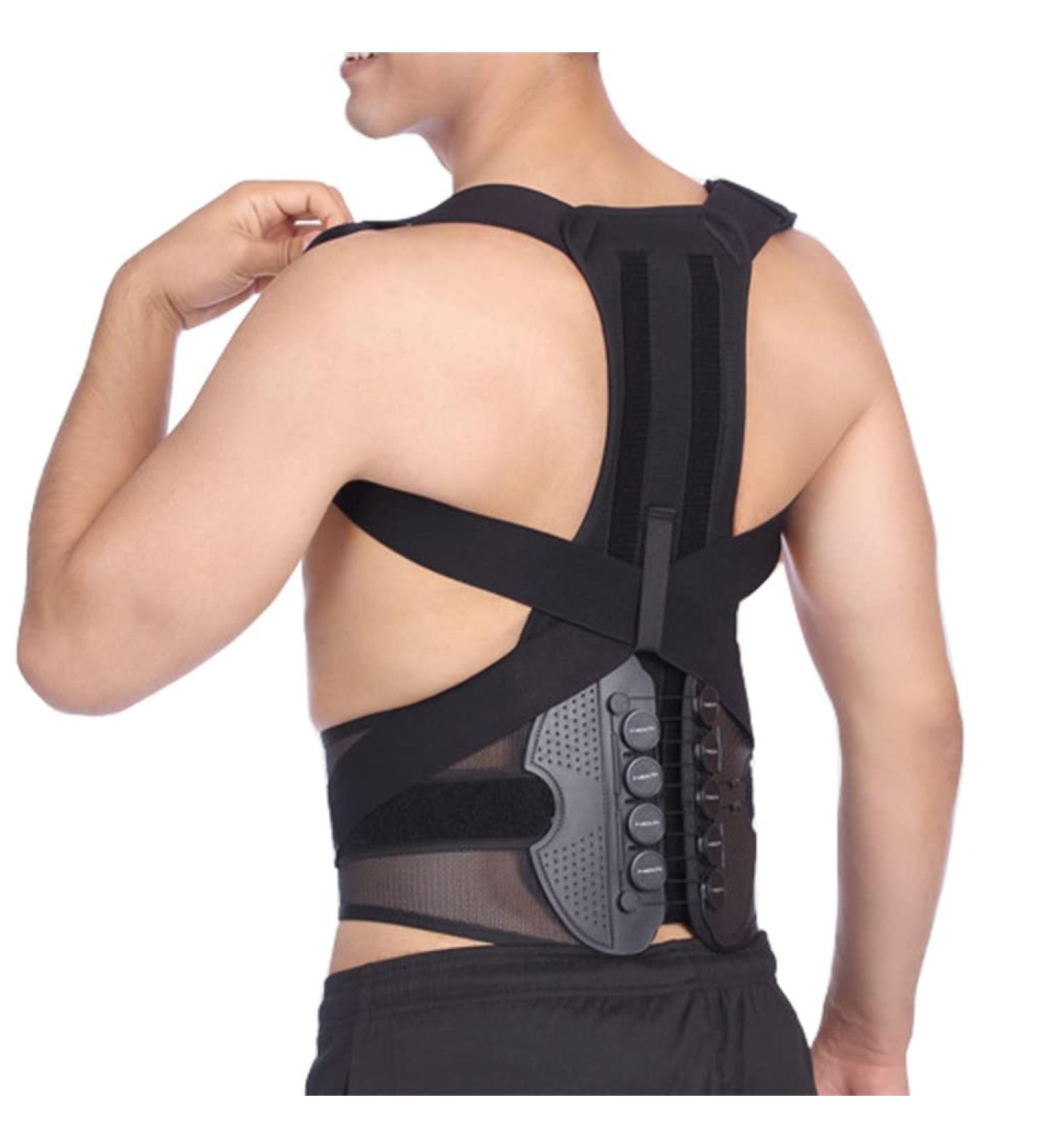 Pulley System Clavicle Support Belt & Shoulder Lumbar Back Brace - Scoliosis & Kyphosis Posture Corrector - Buy Online on GoSupps.com