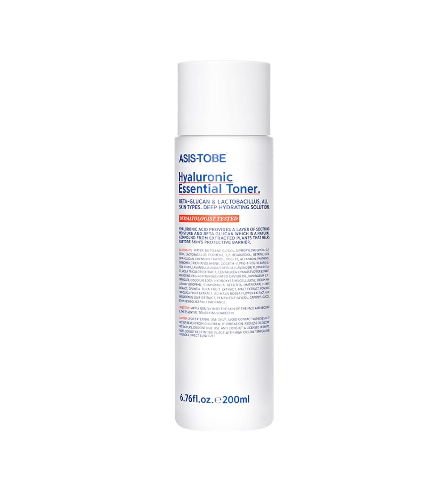 Buy ASIS-TOBE Hyaluronic Essential Toner 6.76 oz | Best Hydrating Facial Toner for All Skin Types - International Shipping Available - Buy Online on GoSupps.com