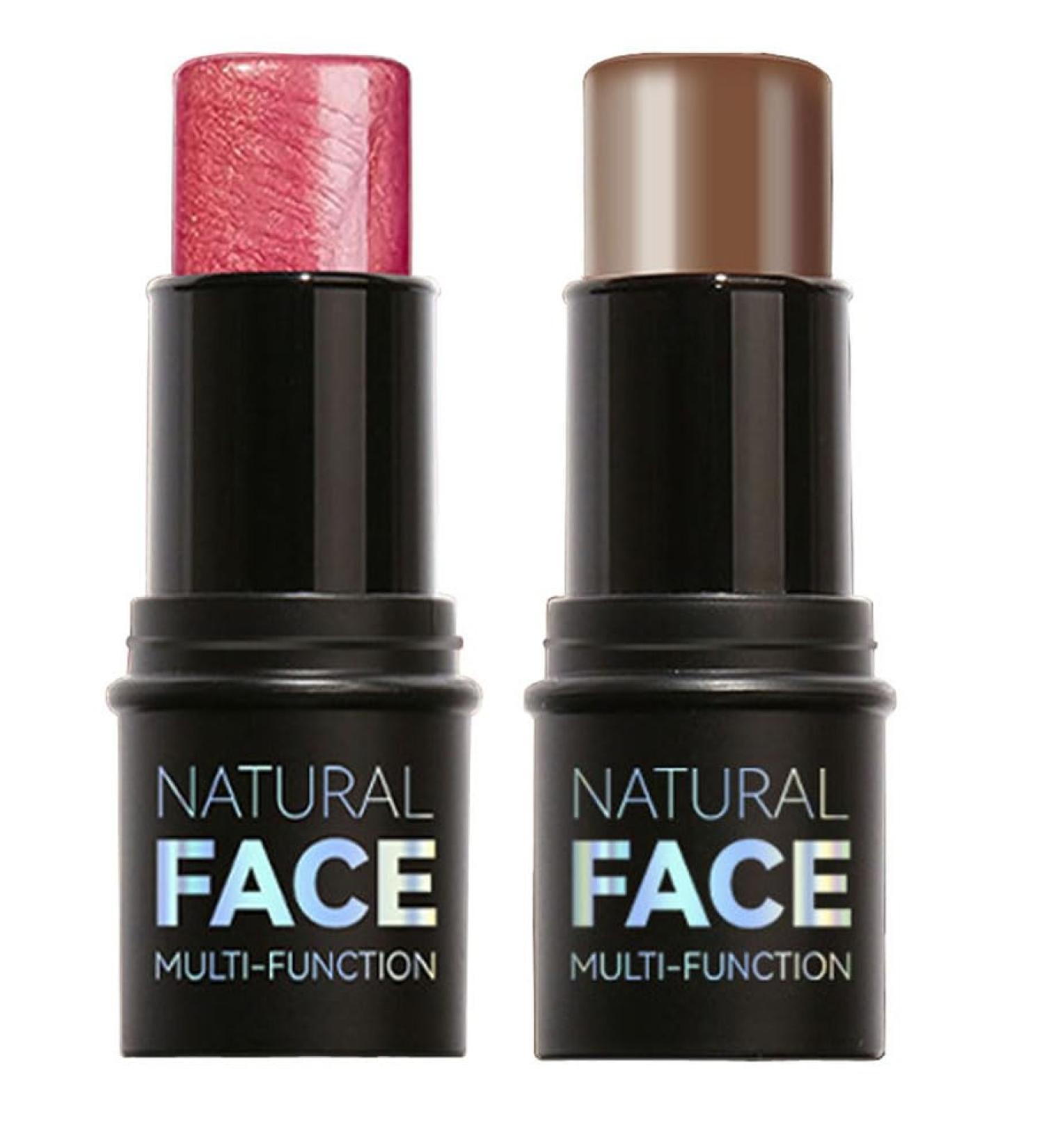 2-Pack Highlighting and Finishing Stick Non-stick Face Highlighter and Shadow Pencil Long-Lasting Smooth Face Highlighting Makeup (Fenhe Coffee) - Buy Online on GoSupps.com