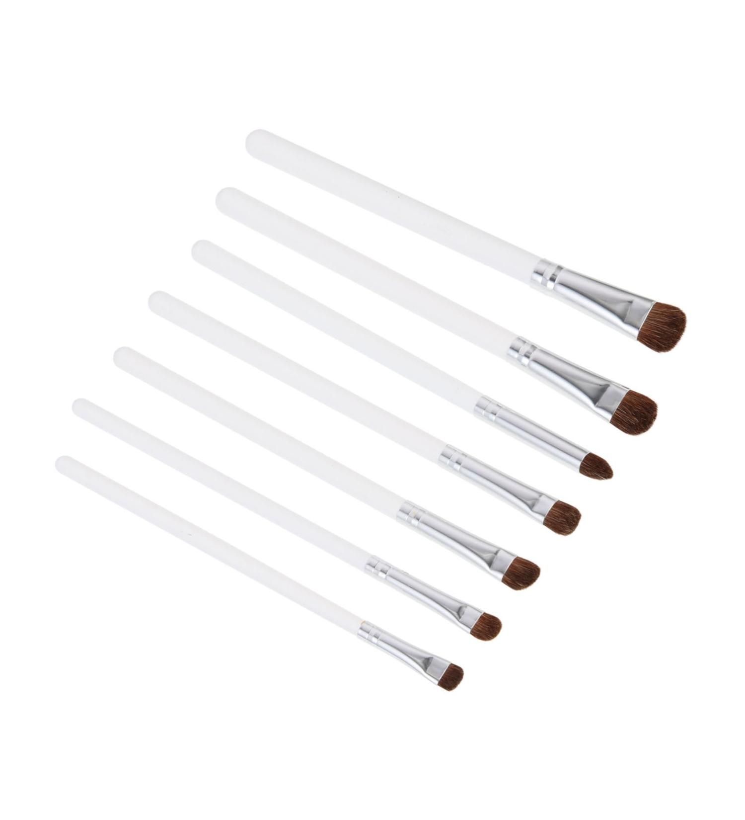 7pcs Eye Shadow Brush Set Make up Eye Cosmetics Wooden Handle for Makeup Mix - Buy Online on GoSupps.com
