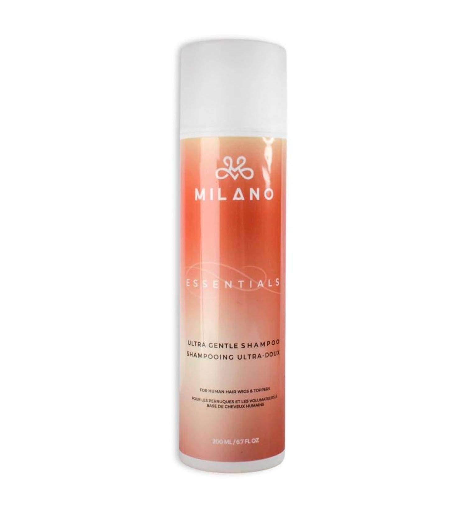 MILANO COLLECTION Essentials Ultra Gentle Shampoo for Wigs Mild Wigcare Shampoo for Human Hair Wigs Toppers Hair Pieces & Hair Extensions Lightweight Nourishing Cleanser Premium Wig Care Products Ultra Gentle Shampoo 200ml - Buy Online on GoSupps.com